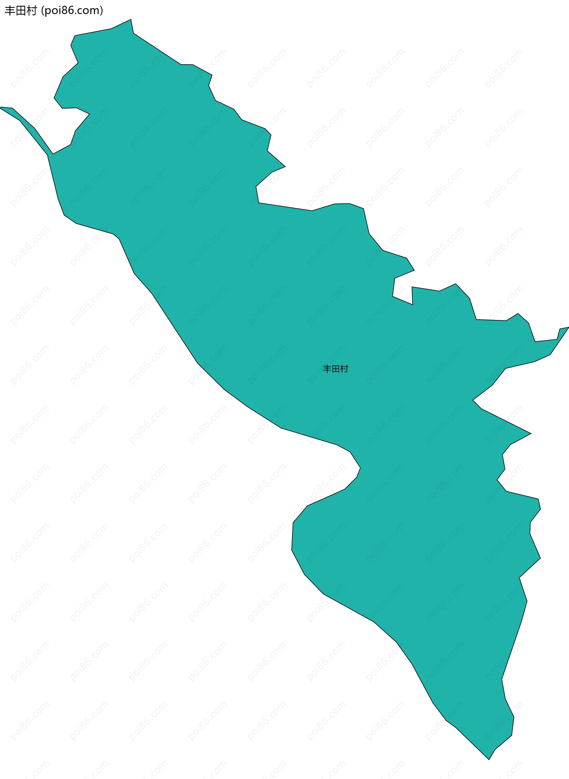 丰田村边界地图