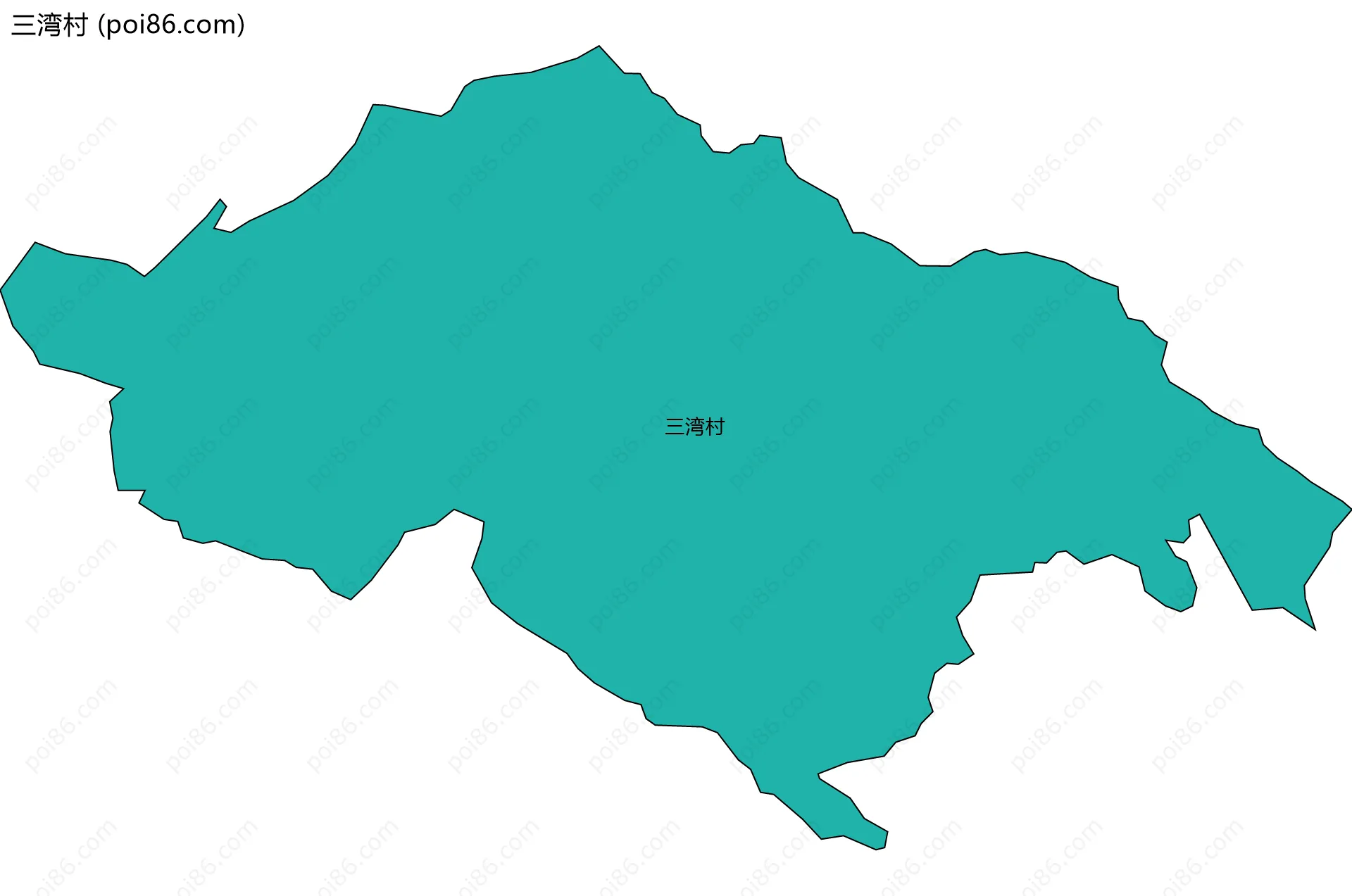 三湾村边界地图