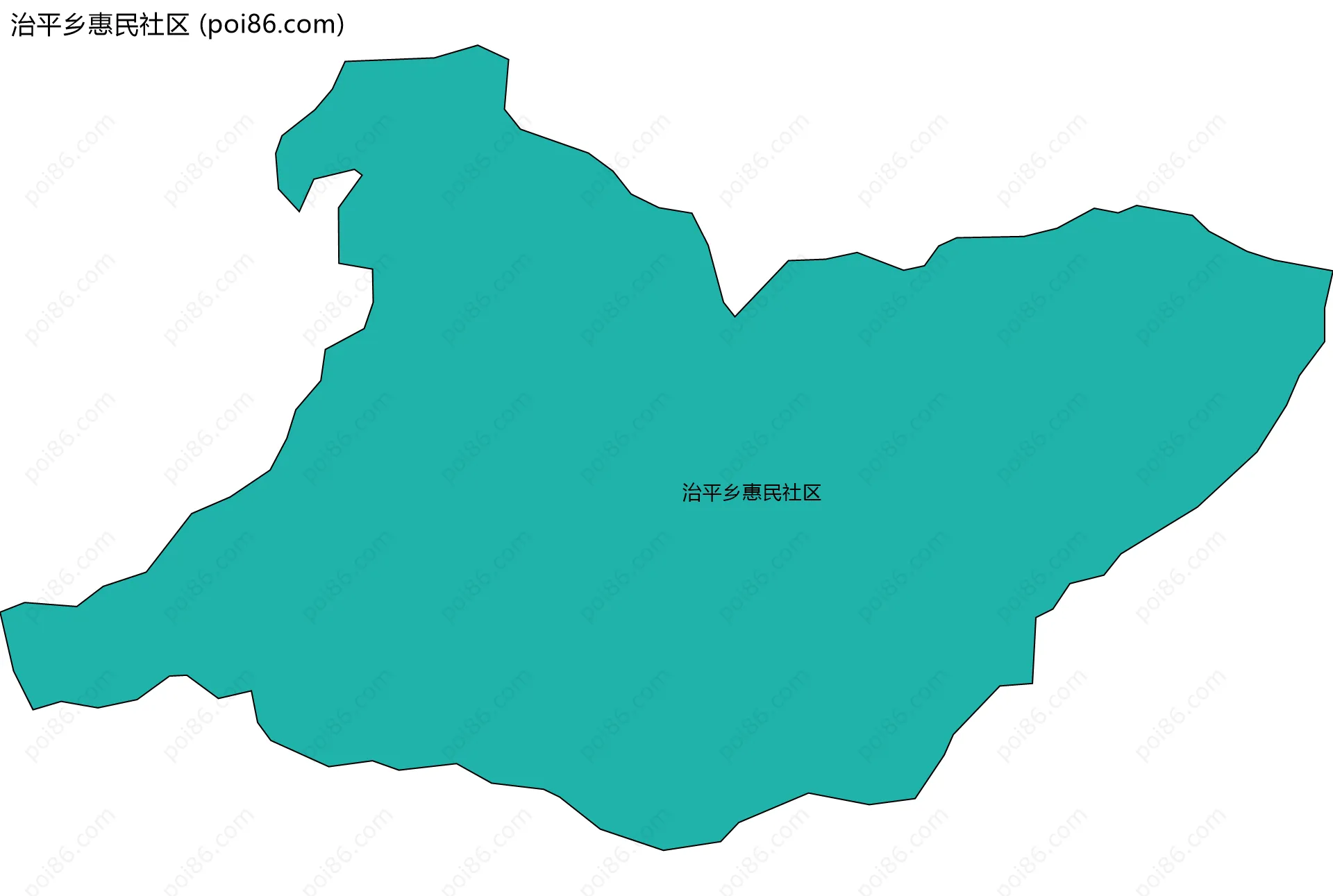 治平乡惠民社区边界地图