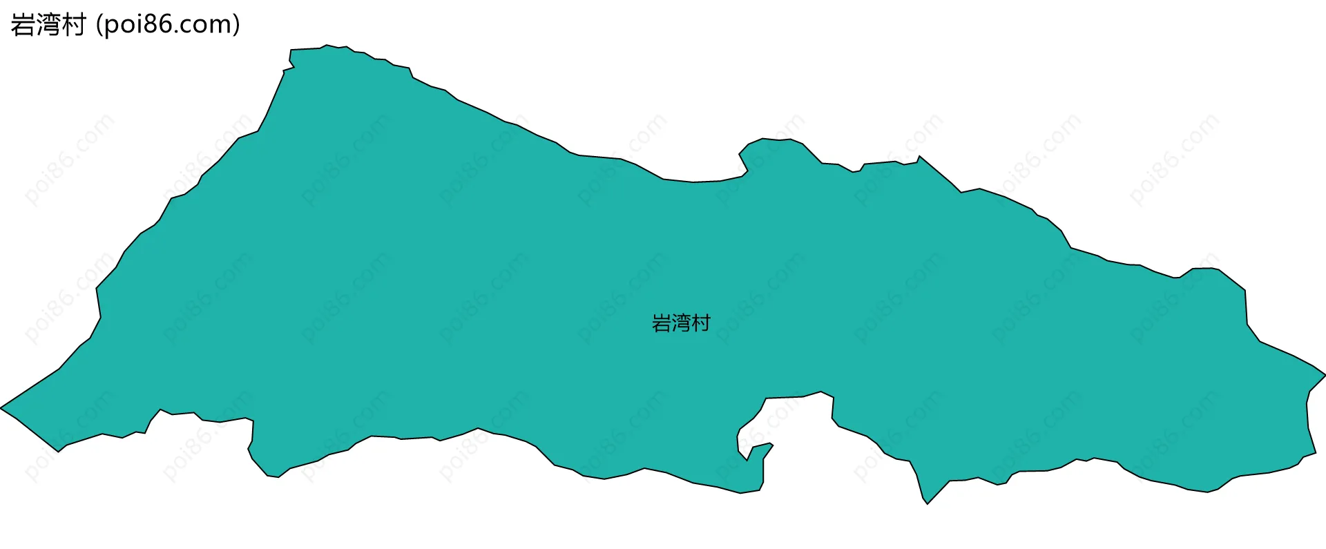 岩湾村边界地图