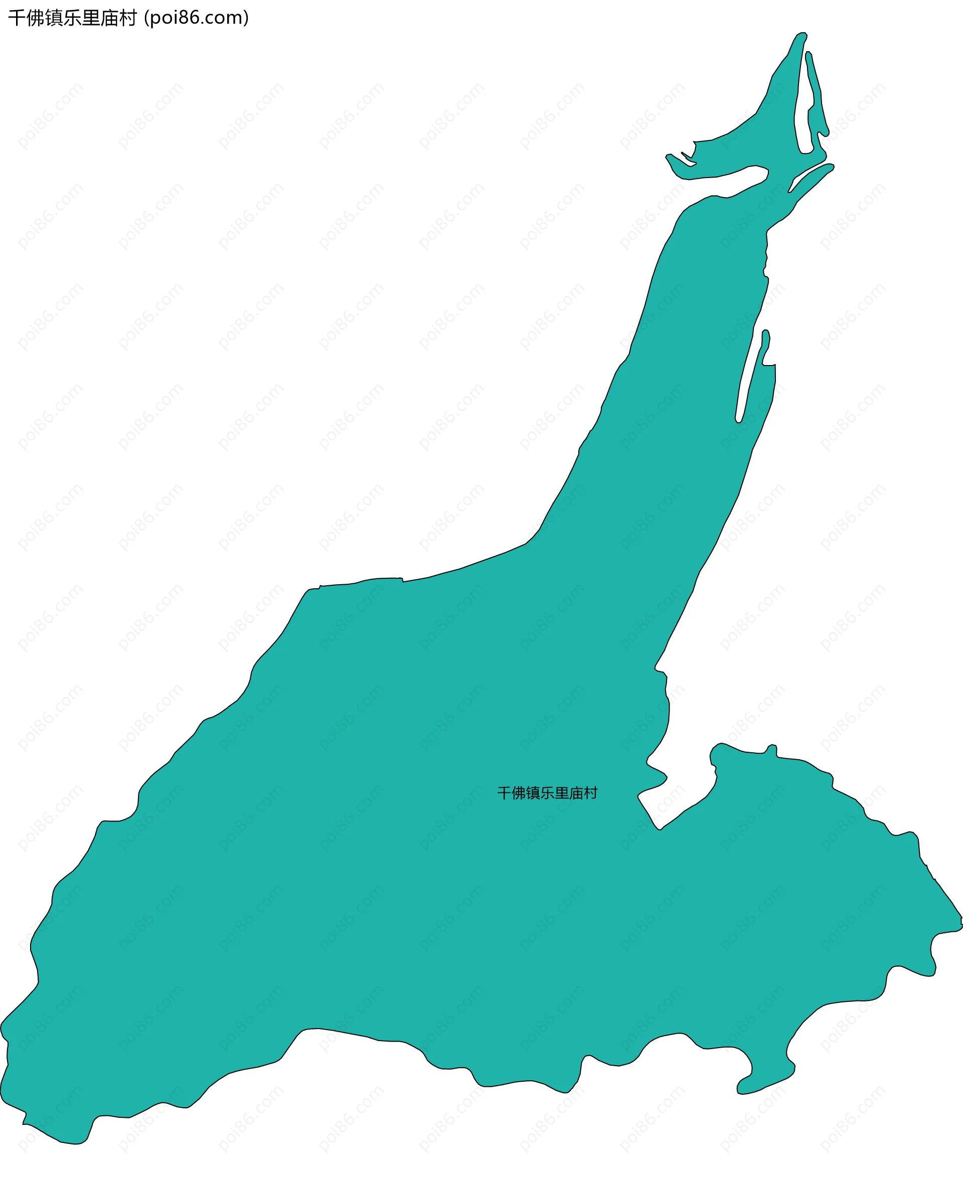 千佛镇乐里庙村边界地图