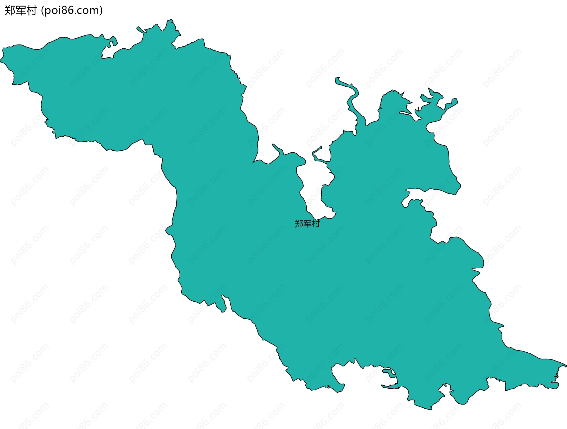 郑军村边界地图