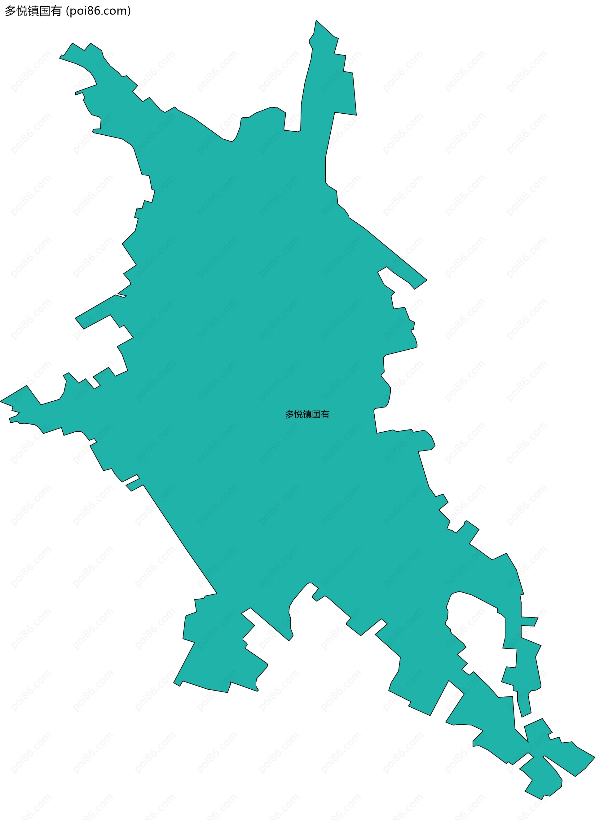 多悦镇国有边界地图