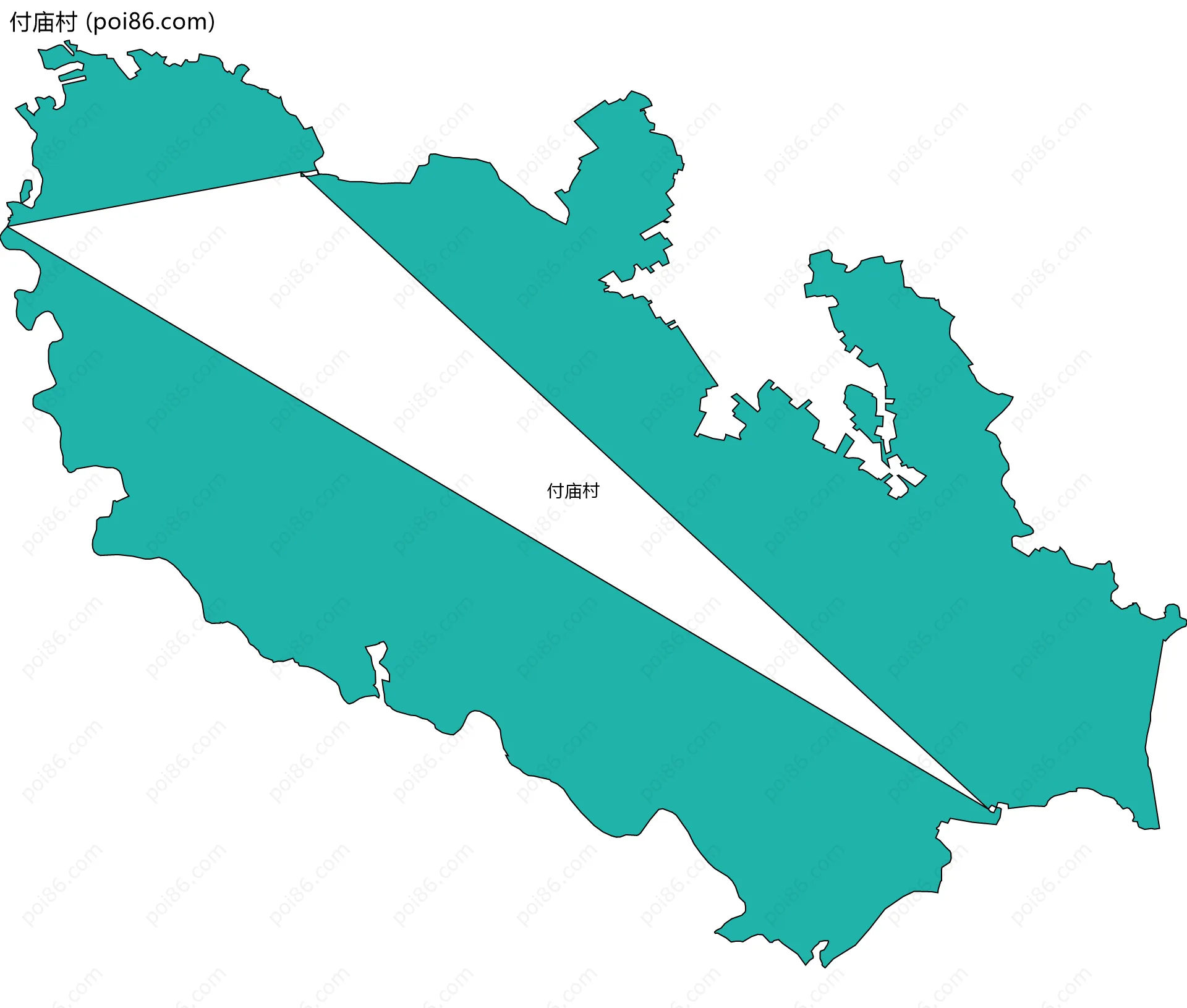 付庙村边界地图