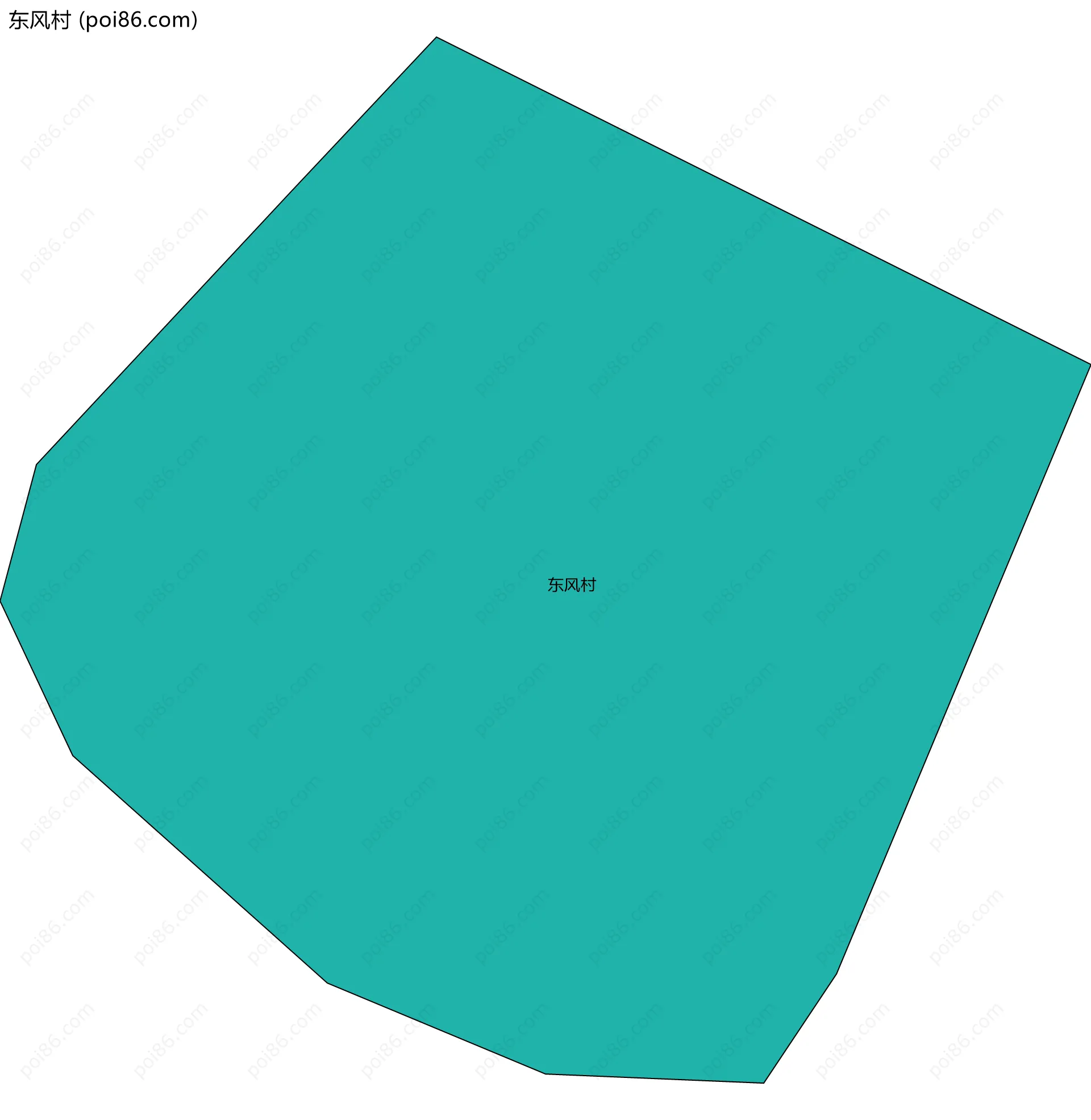 东风村边界地图