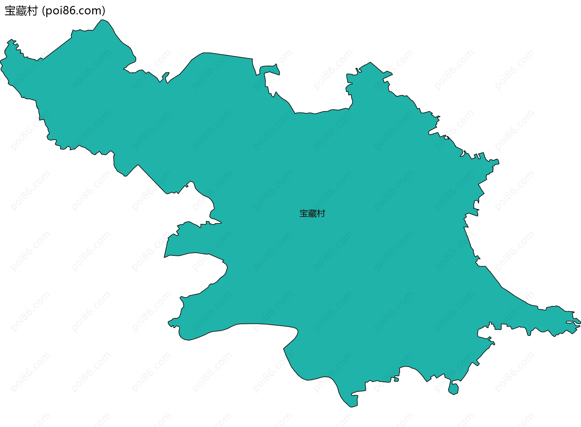 宝藏村边界地图