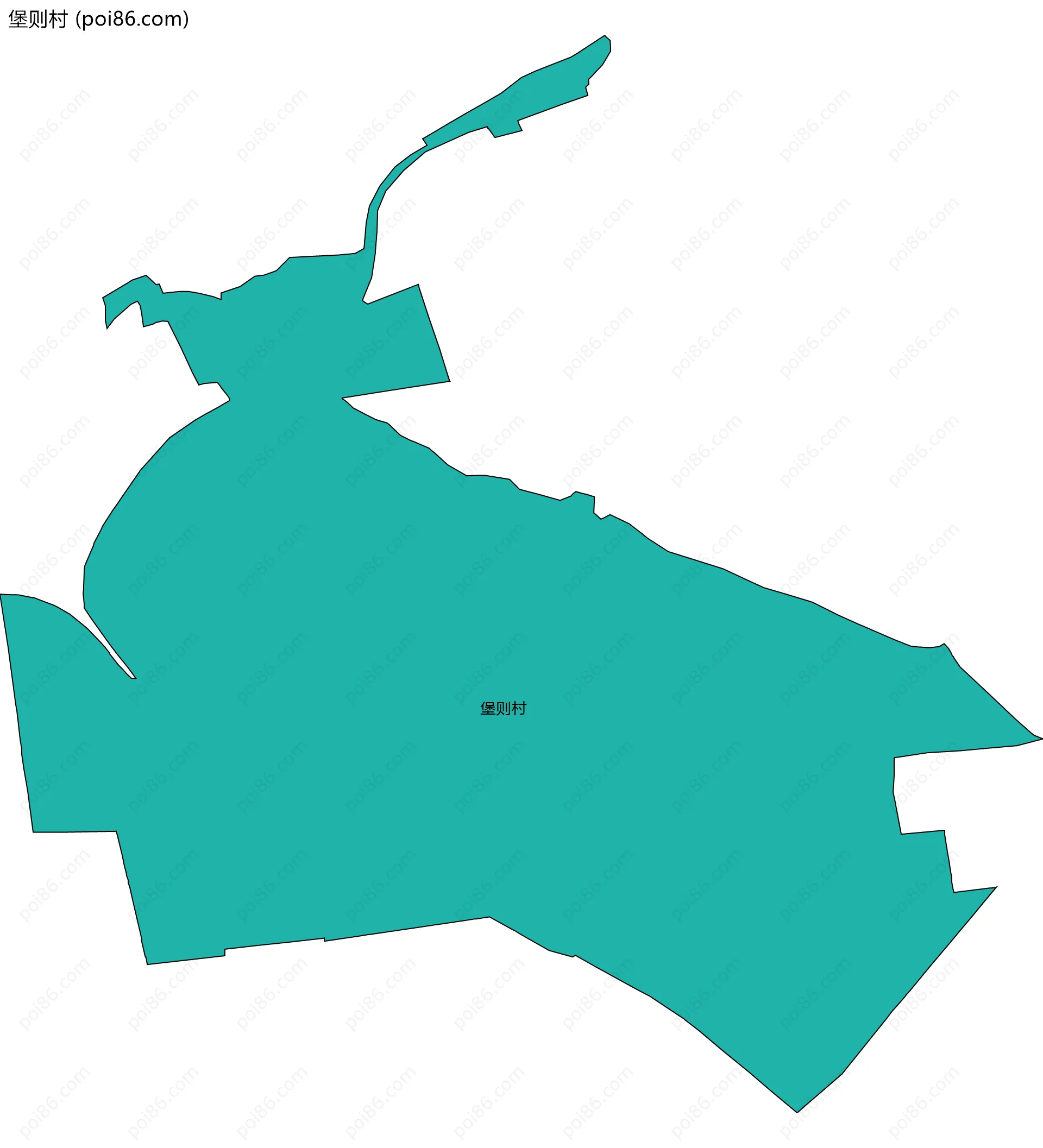 堡则村边界地图