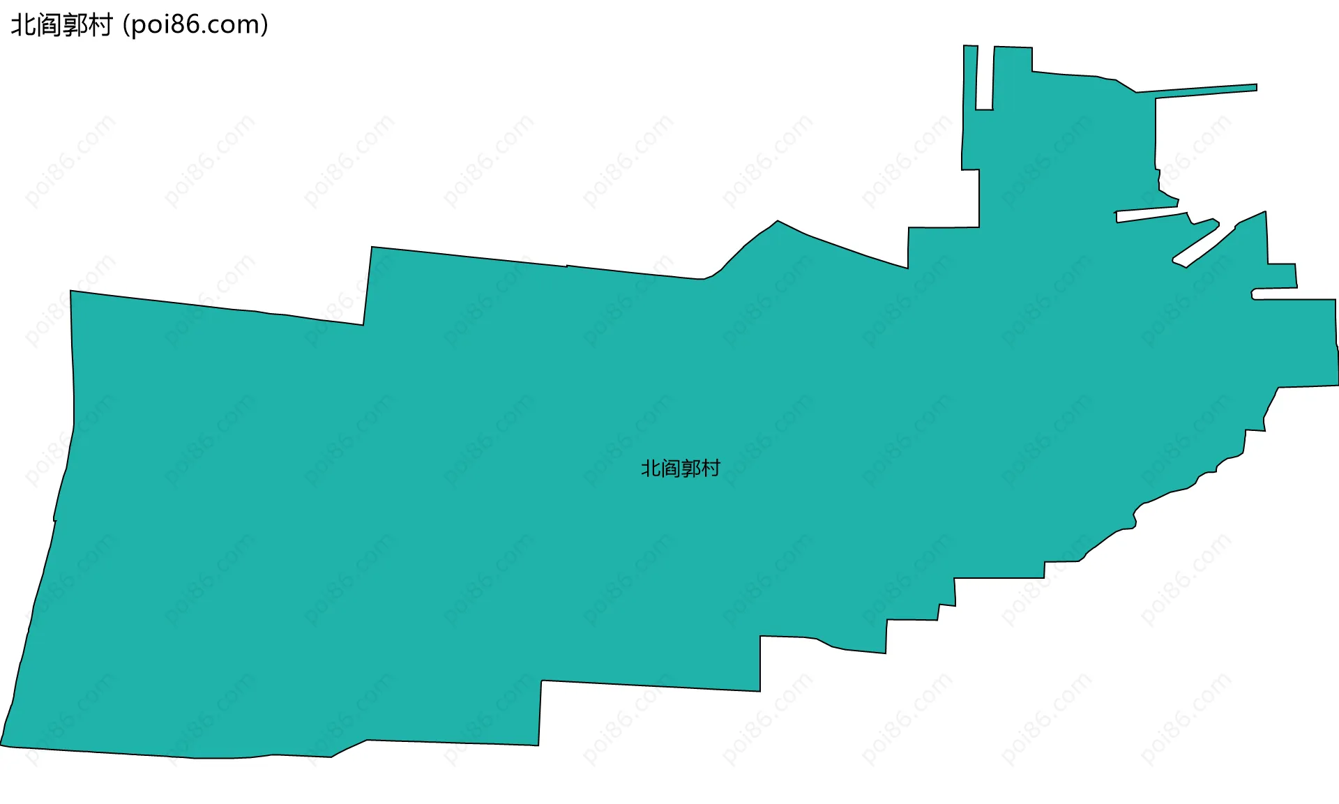 北阎郭村边界地图