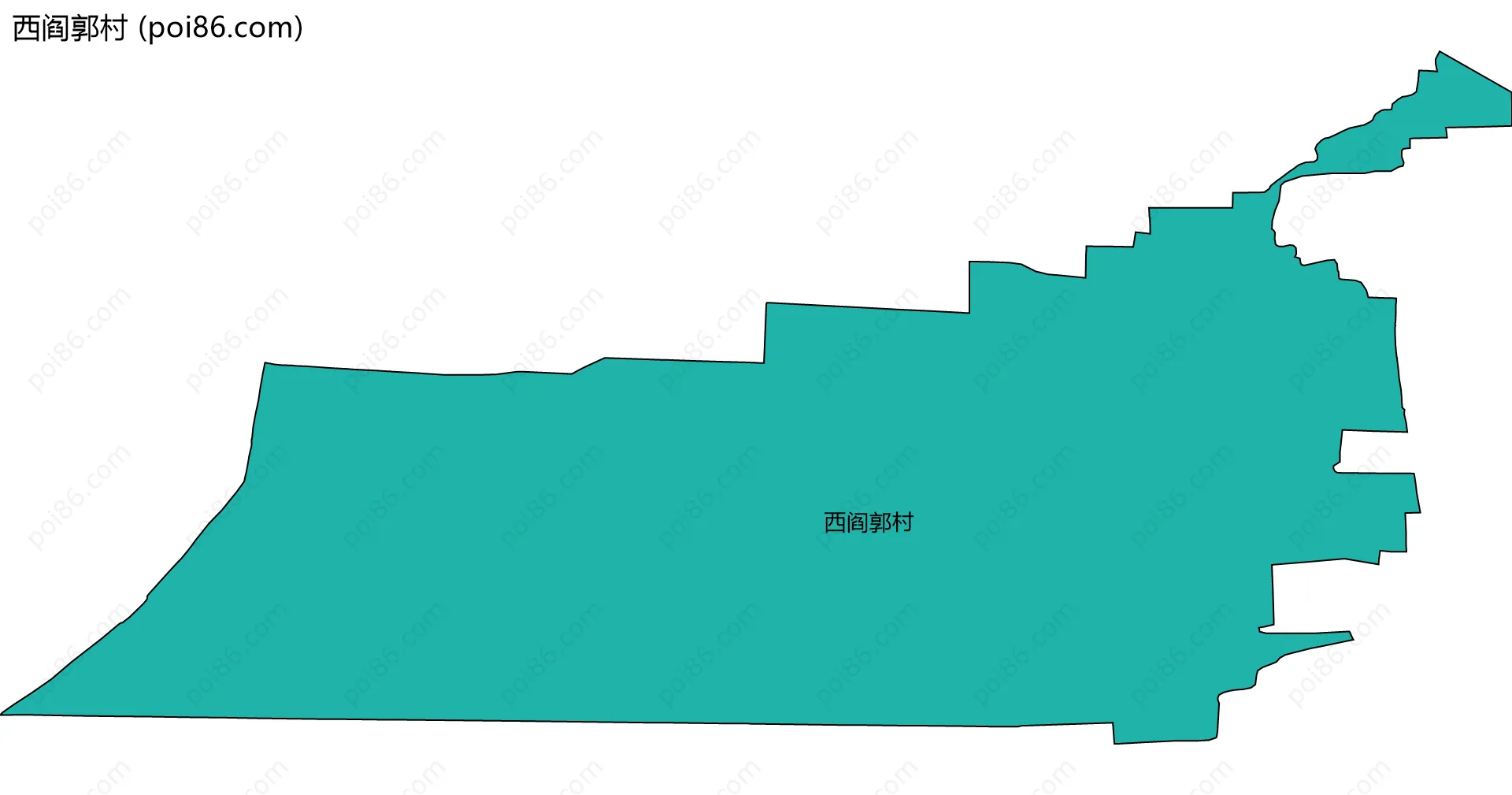 西阎郭村边界地图
