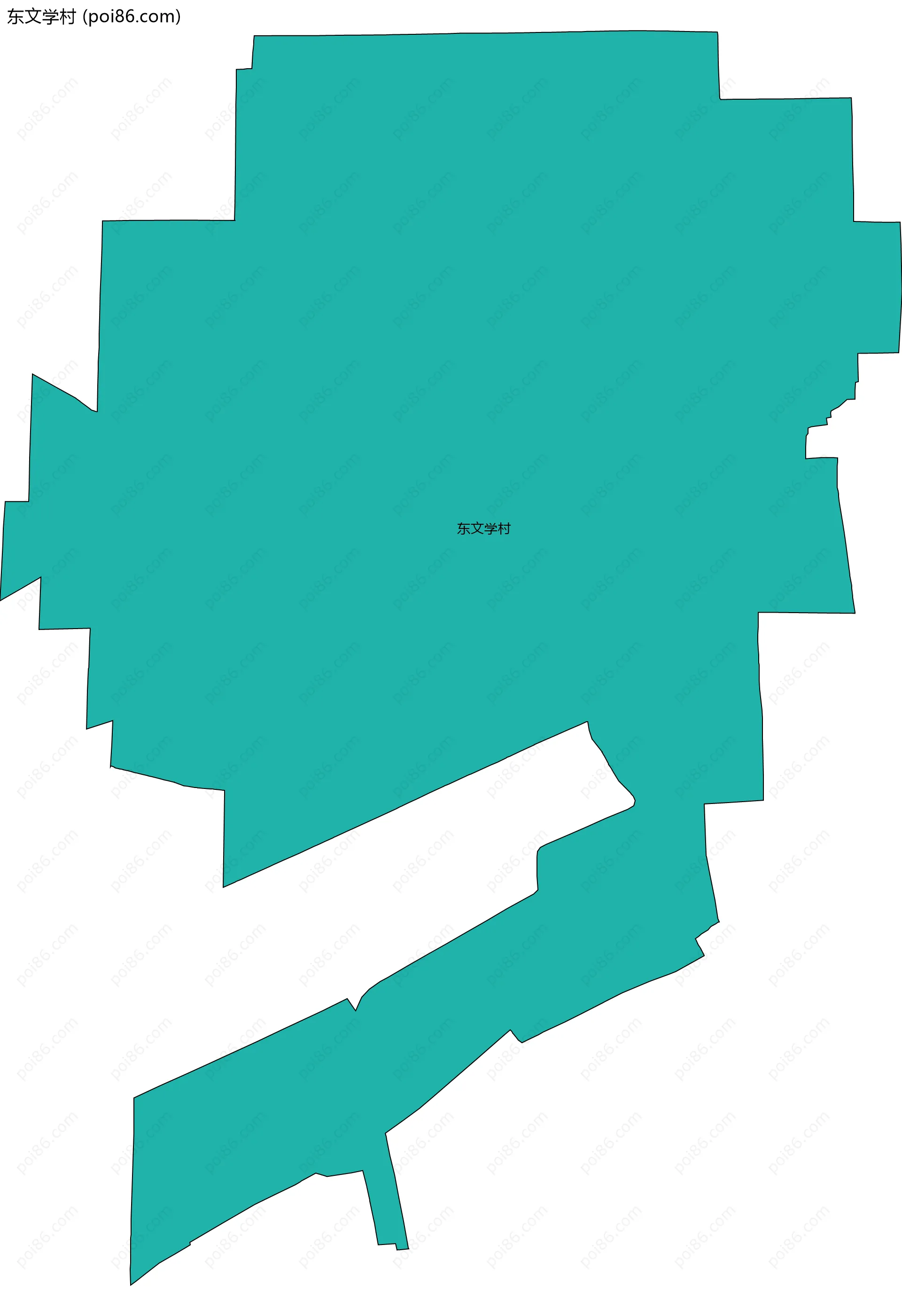 东文学村边界地图