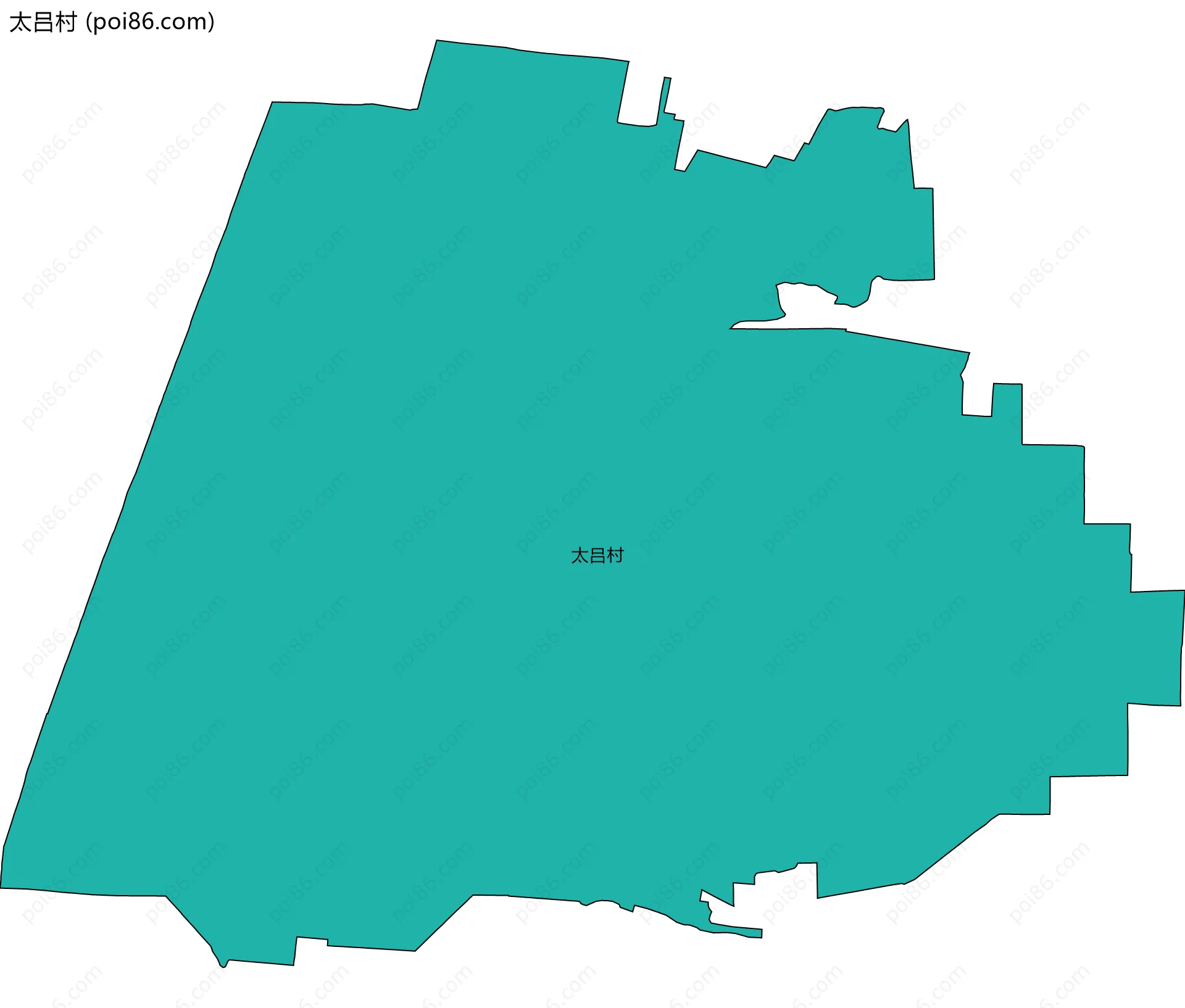 太吕村边界地图