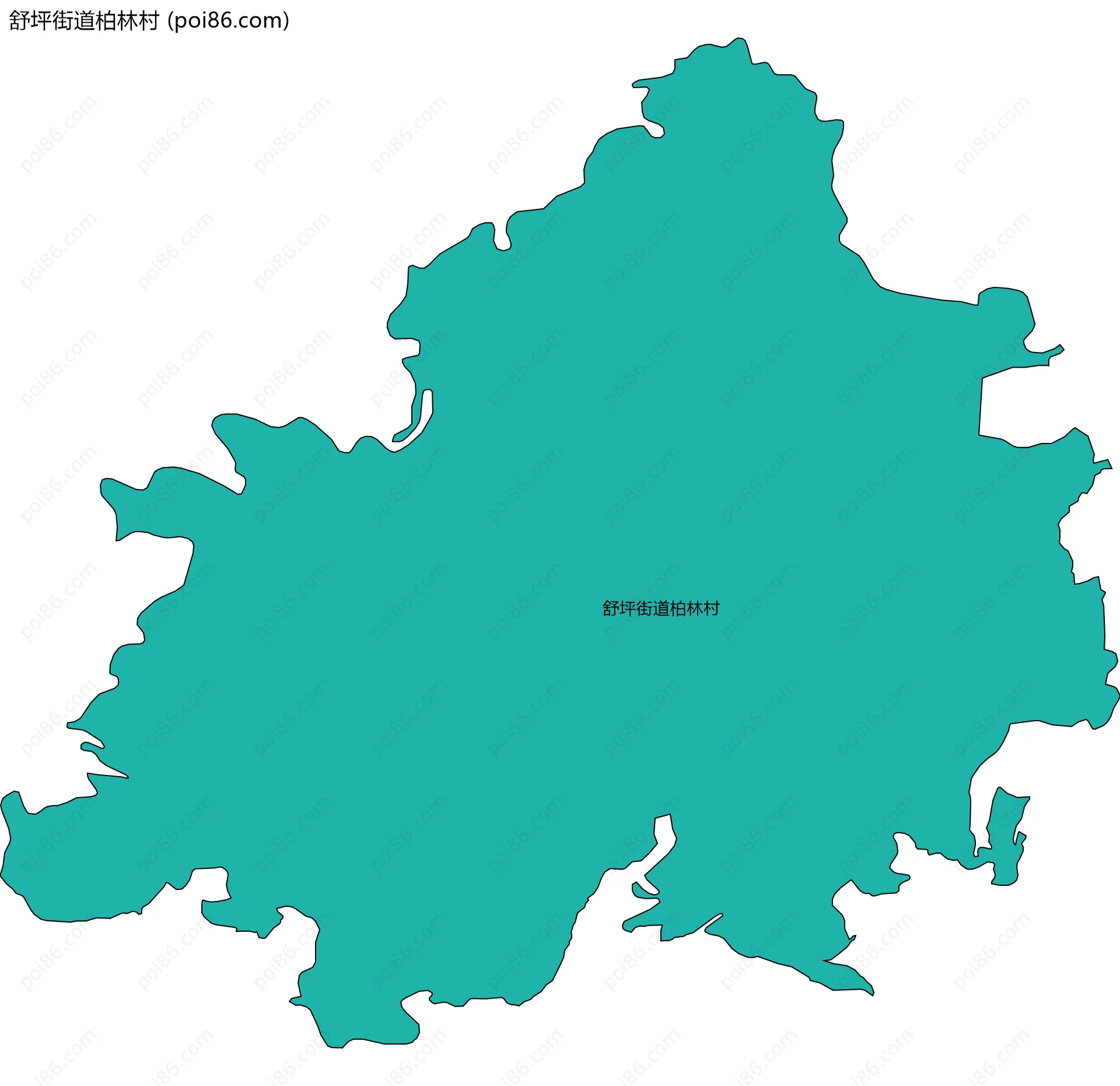 舒坪街道柏林村边界地图