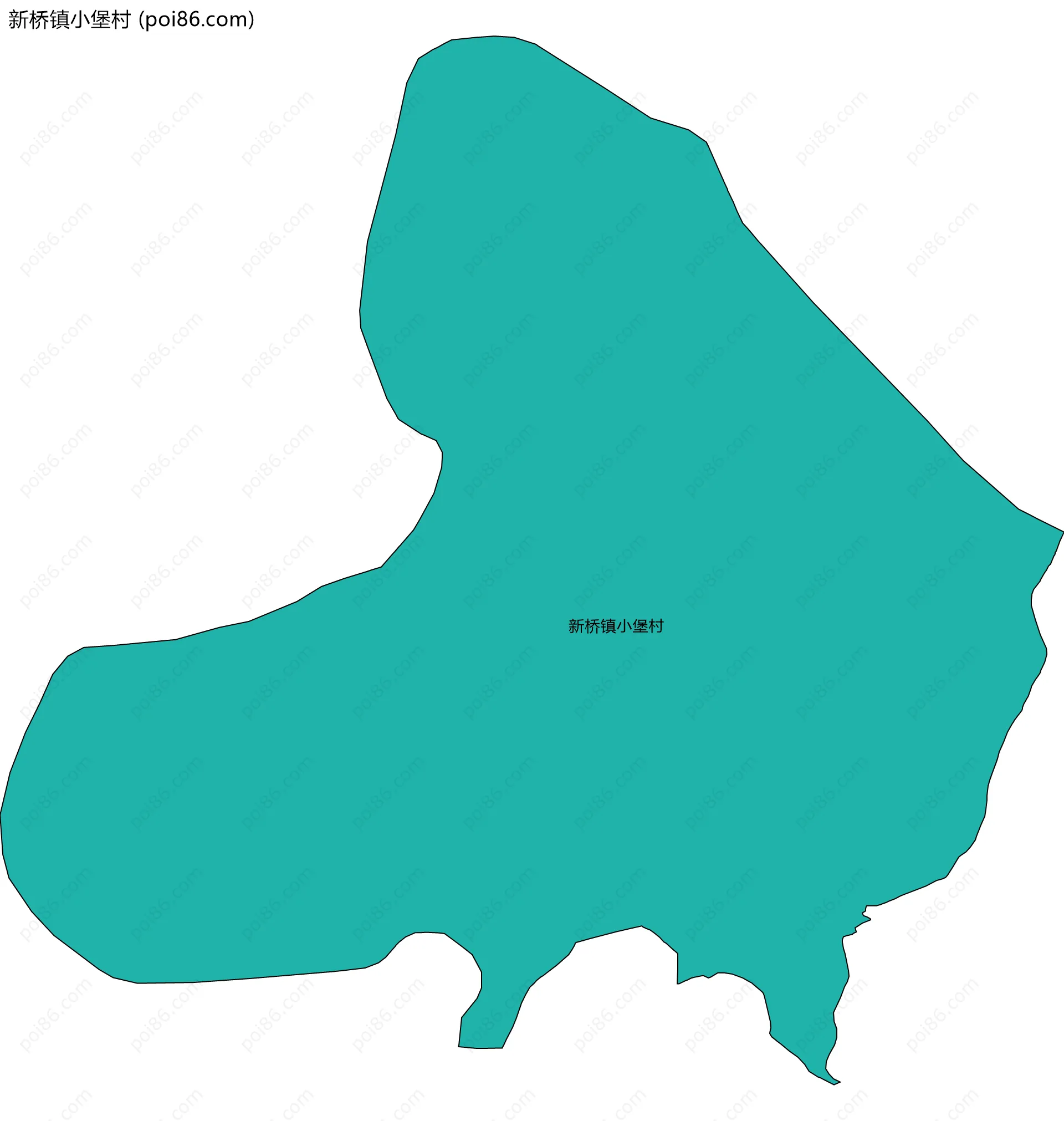 新桥镇小堡村边界地图