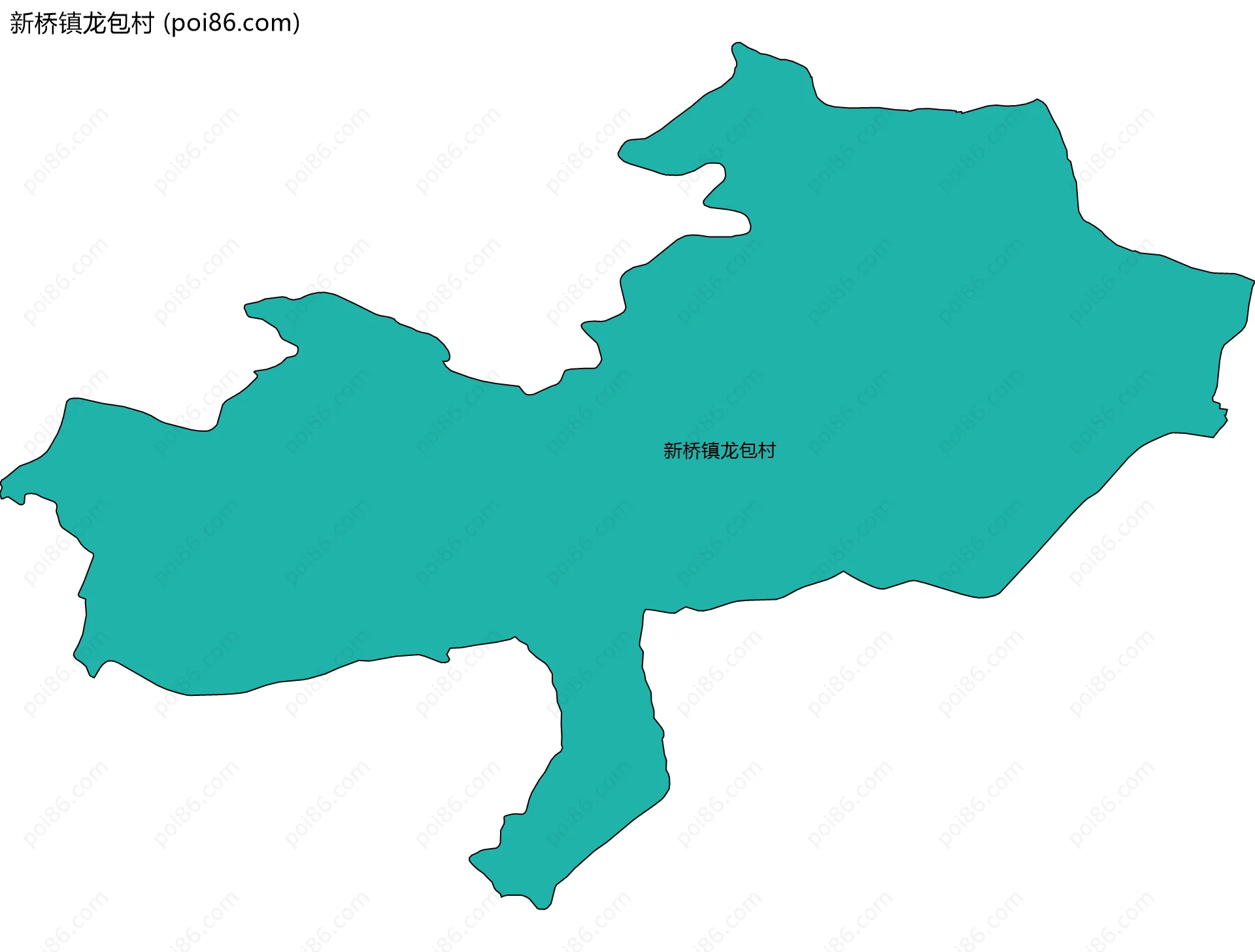 新桥镇龙包村边界地图