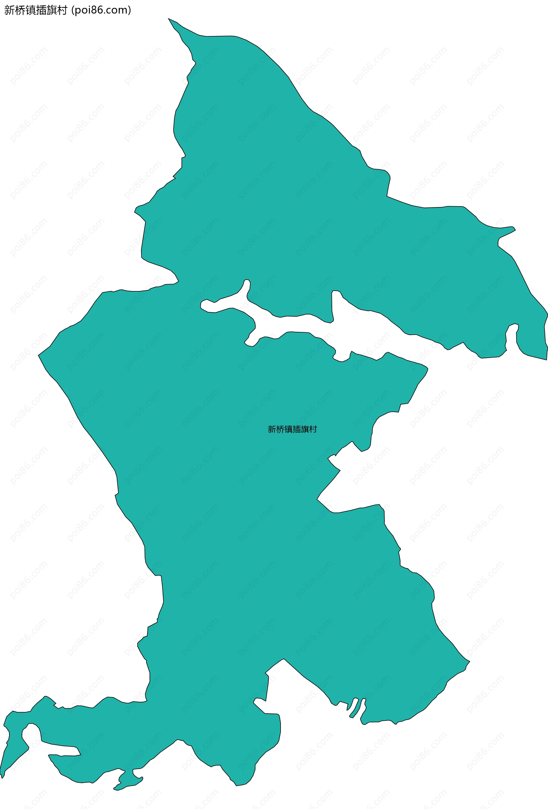 新桥镇插旗村边界地图