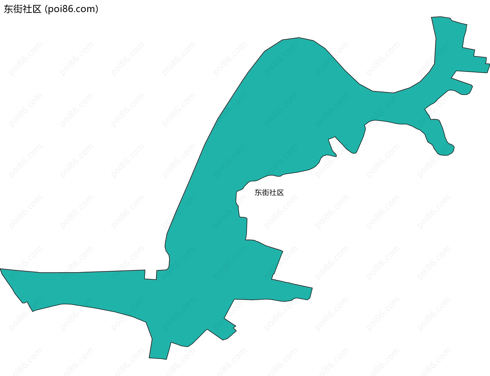 东街社区边界地图