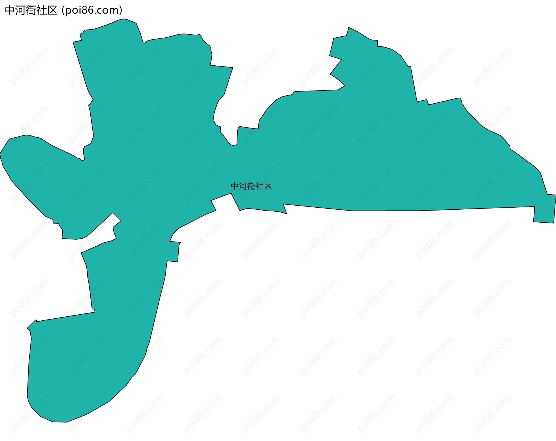 中河街社区边界地图