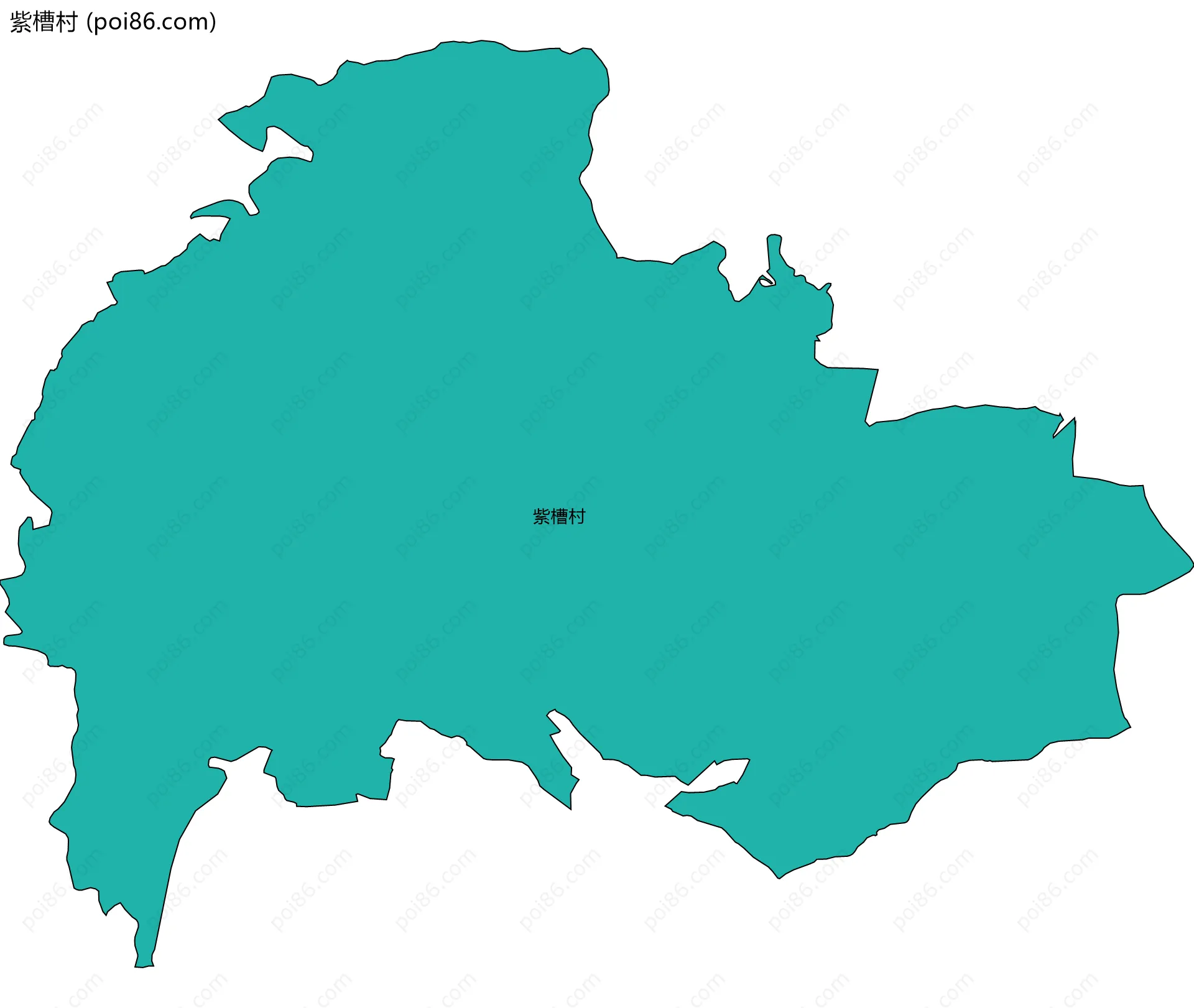 紫槽村边界地图