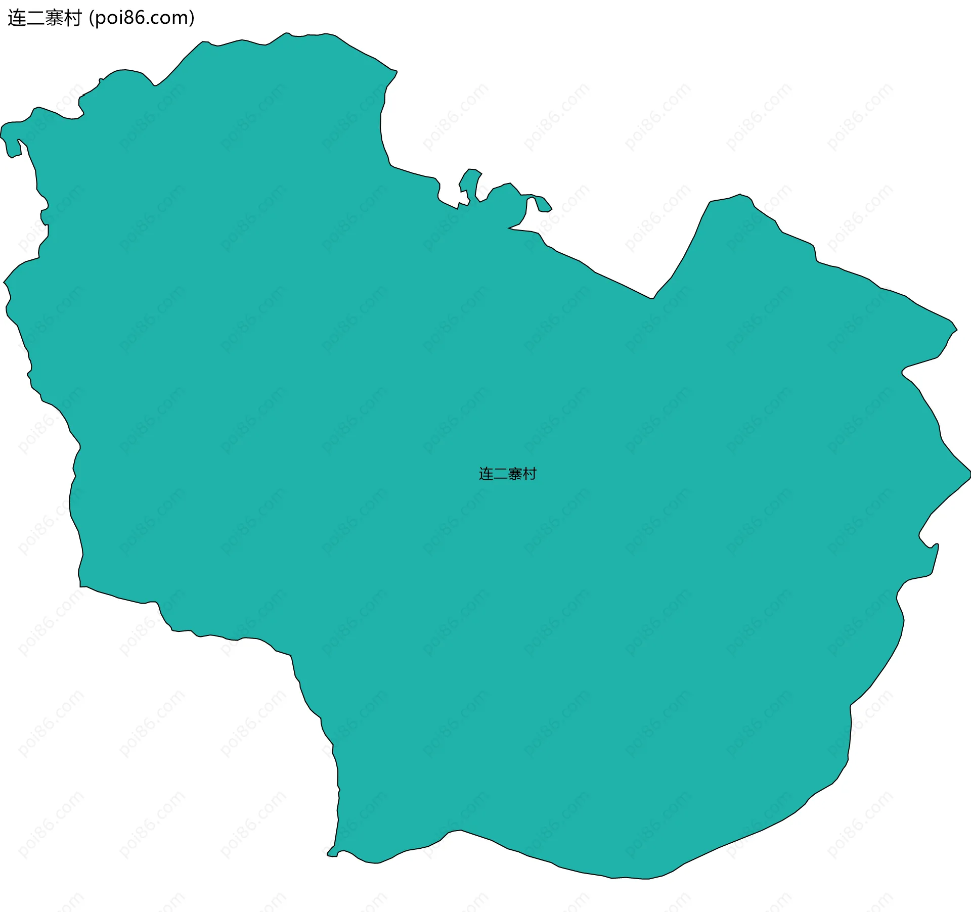 连二寨村边界地图