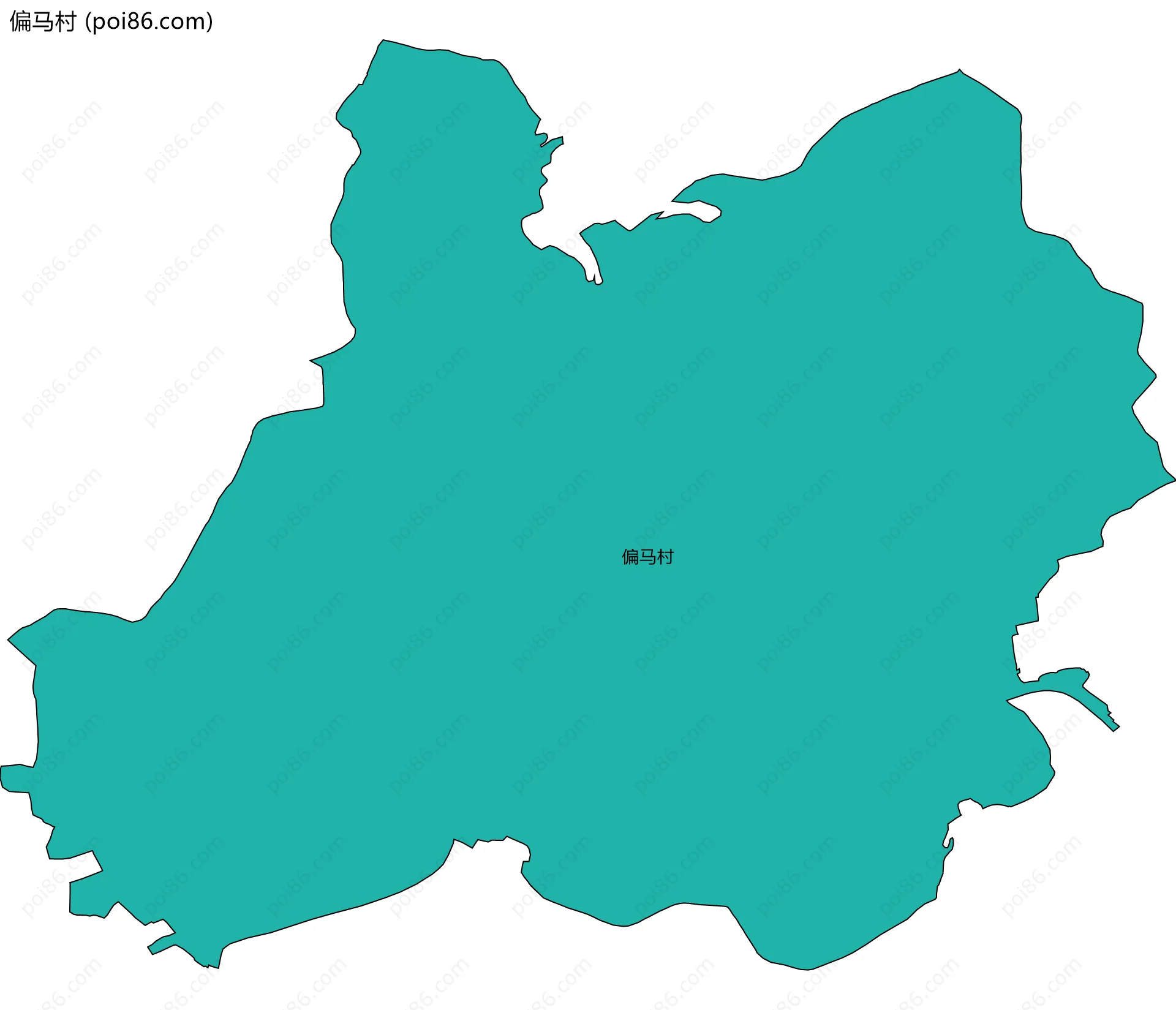 偏马村边界地图
