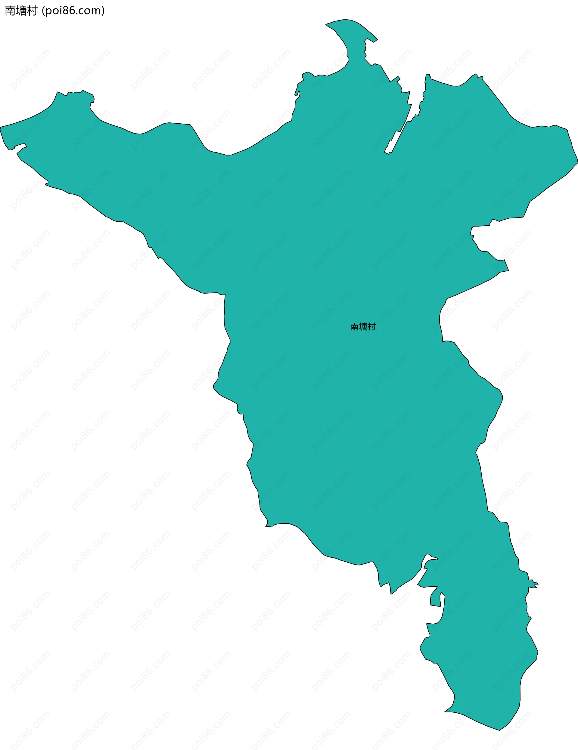 南塘村边界地图