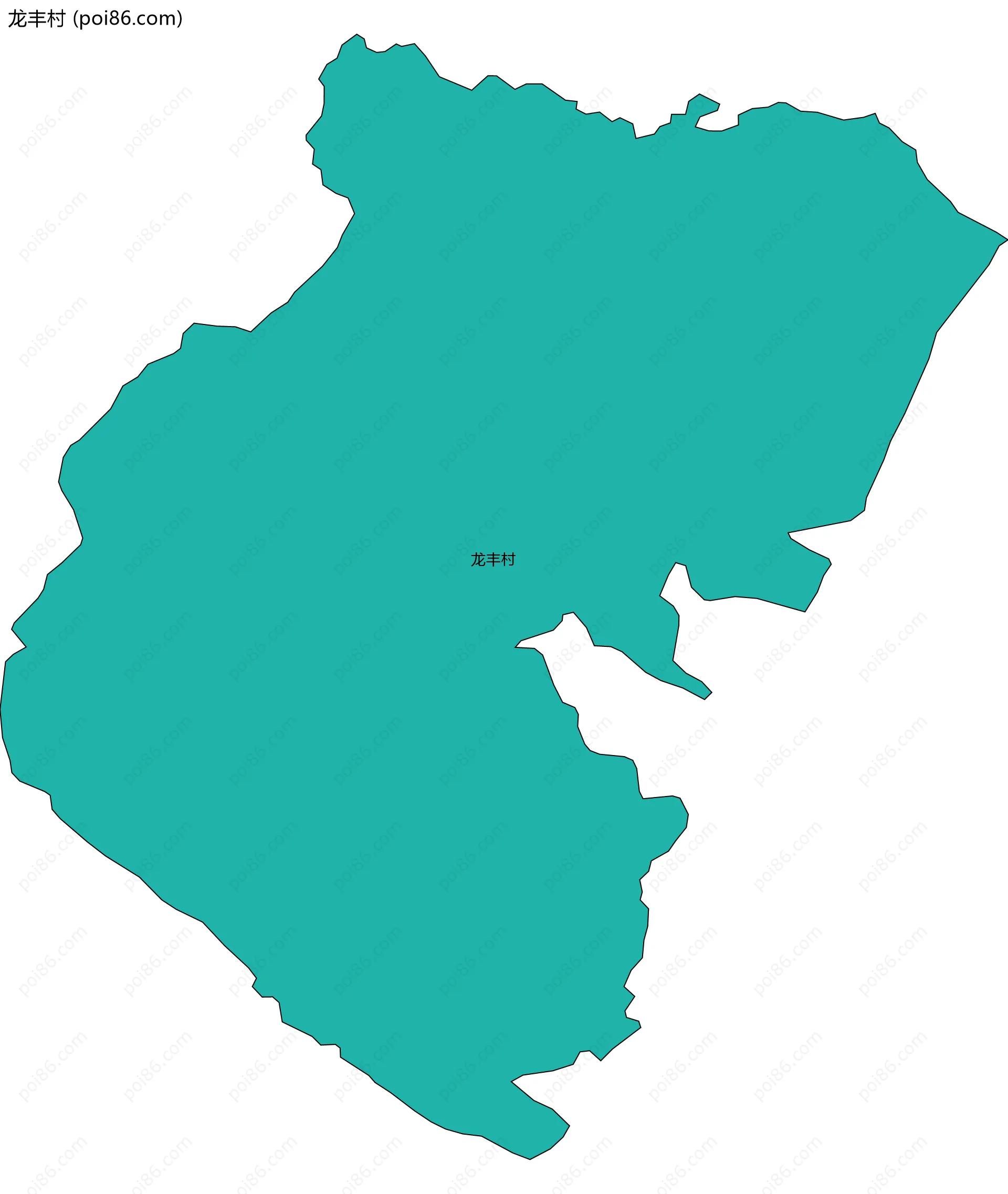 龙丰村边界地图