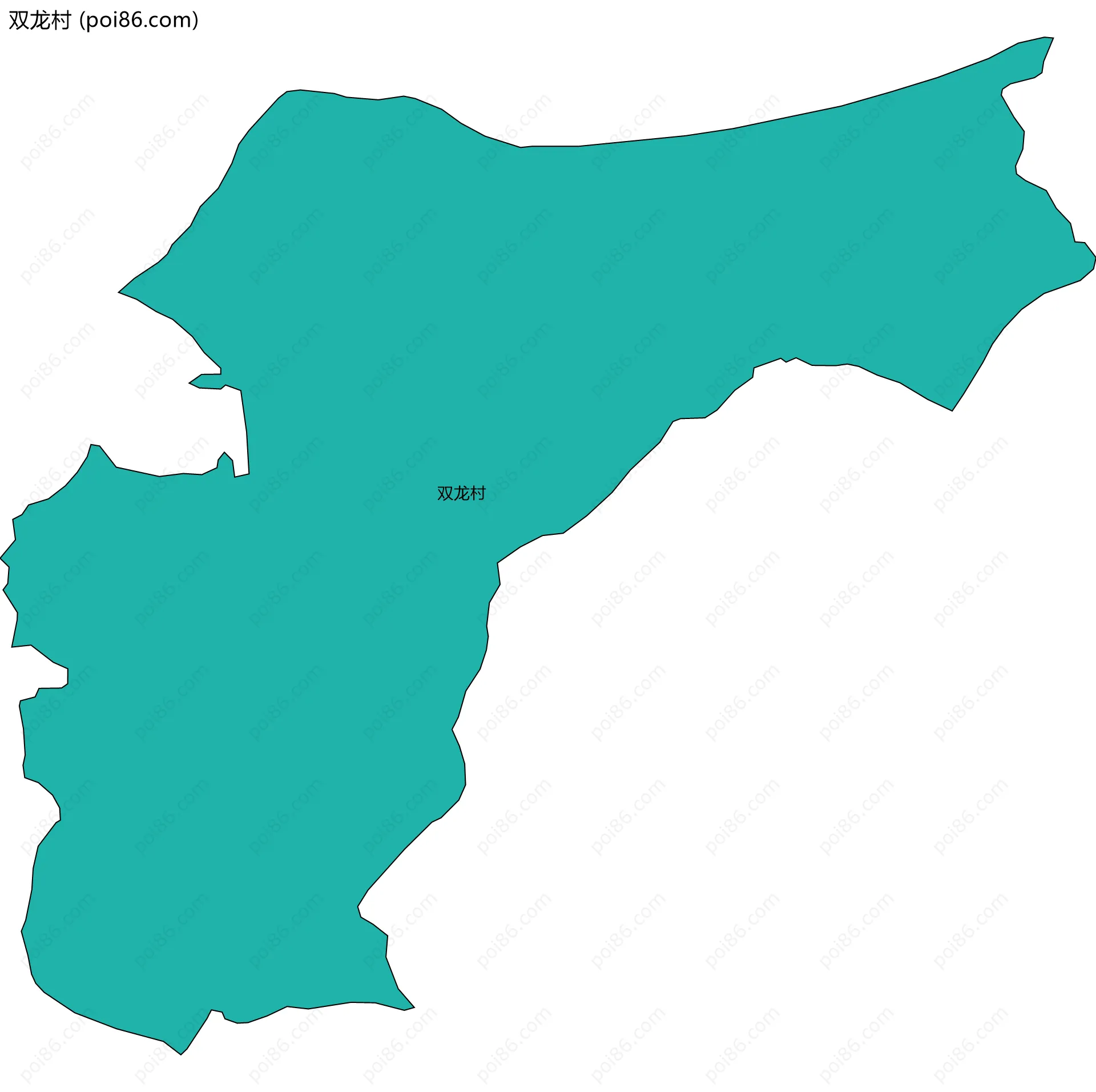 双龙村边界地图