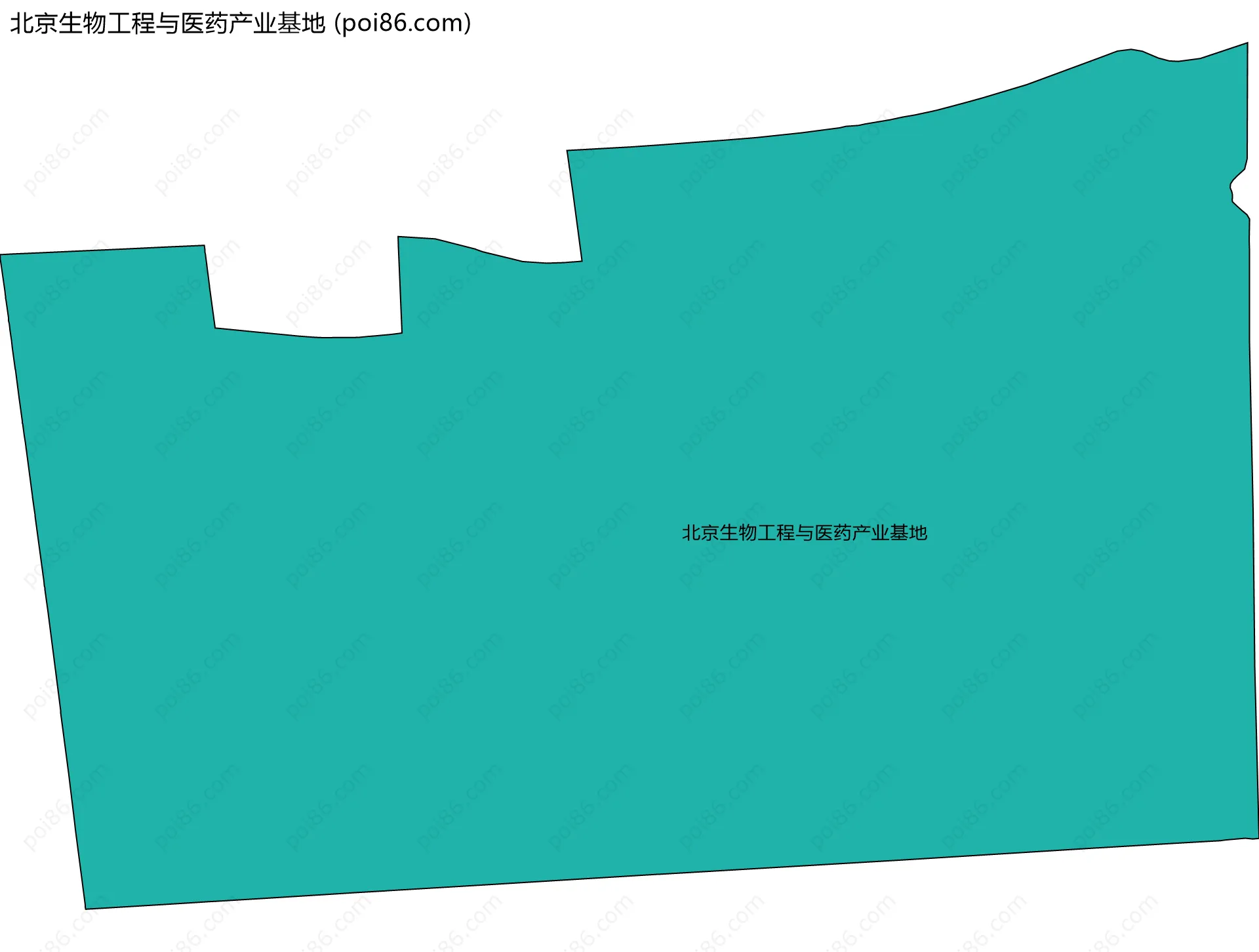 北京生物工程与医药产业基地边界地图