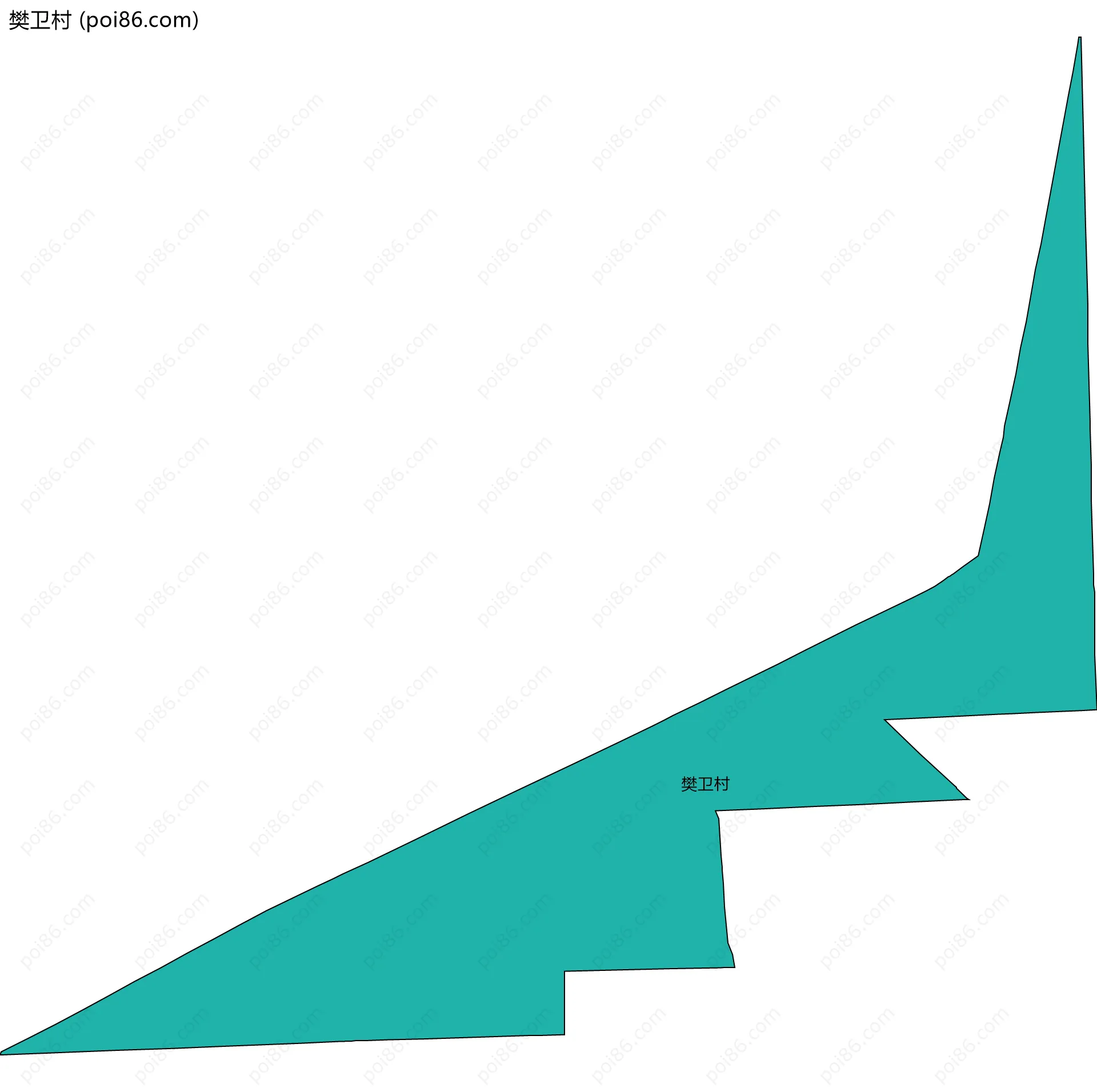樊卫村边界地图