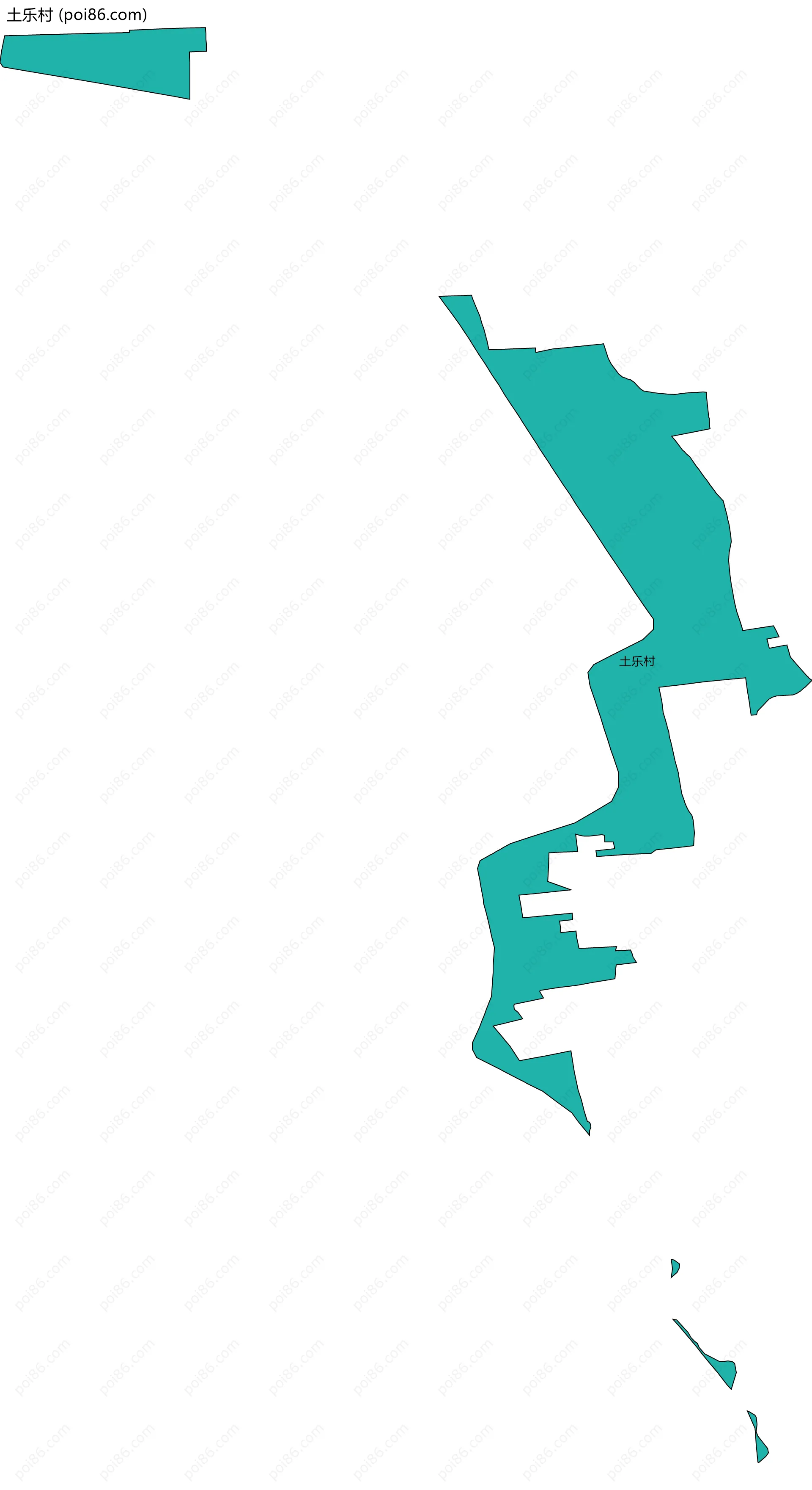 土乐村边界地图
