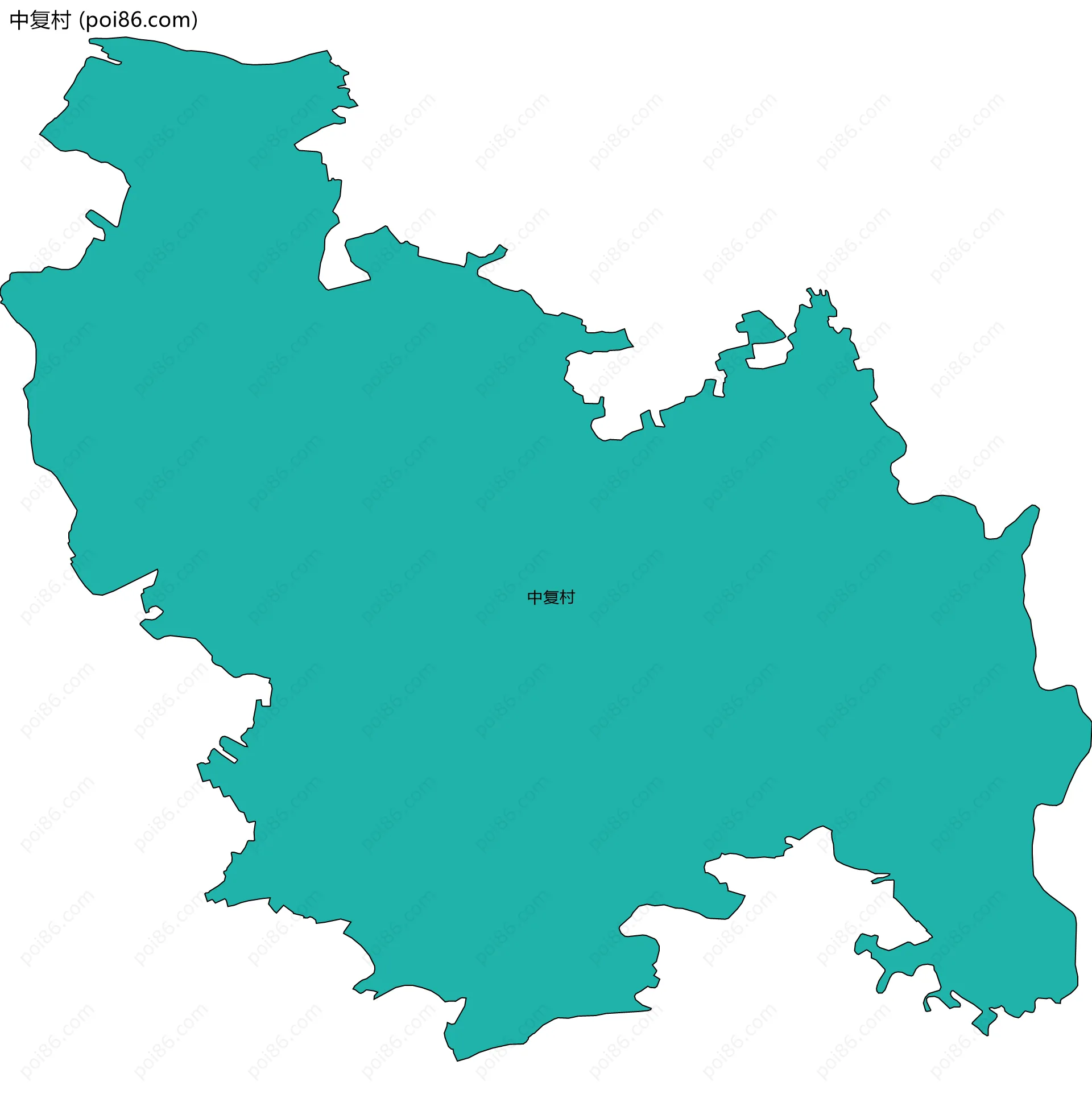 中复村边界地图