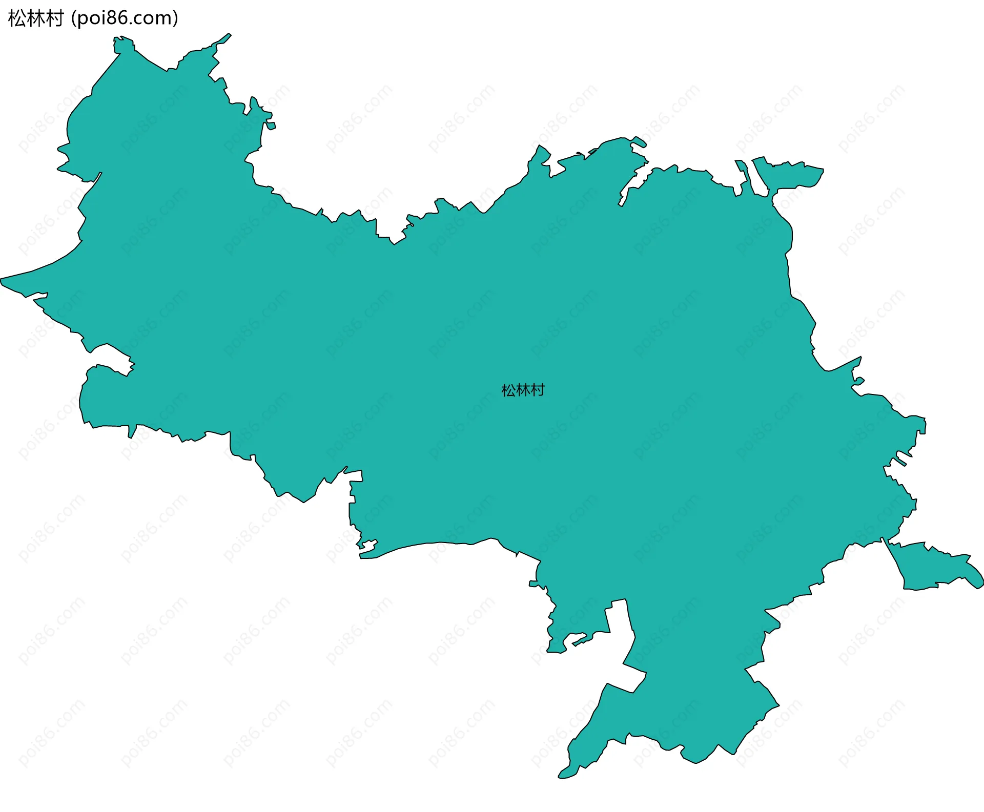 松林村边界地图