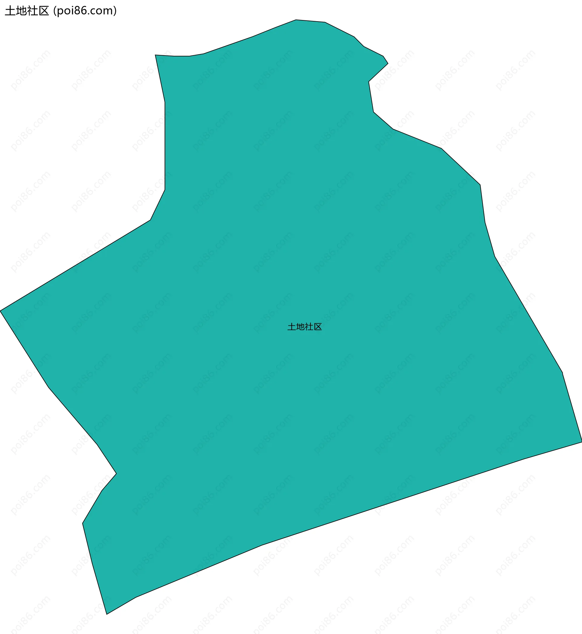 土地社区边界地图