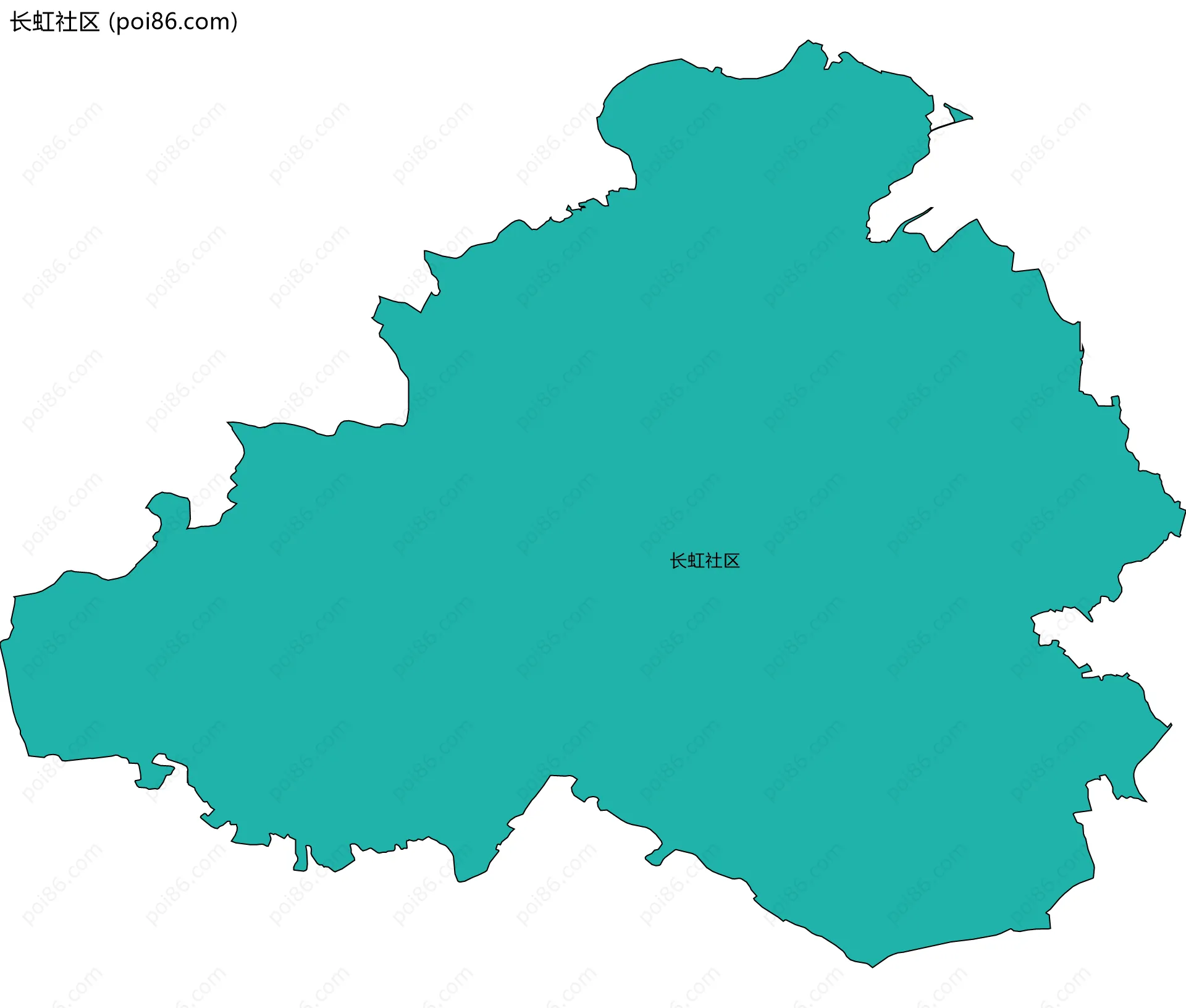 长虹社区边界地图