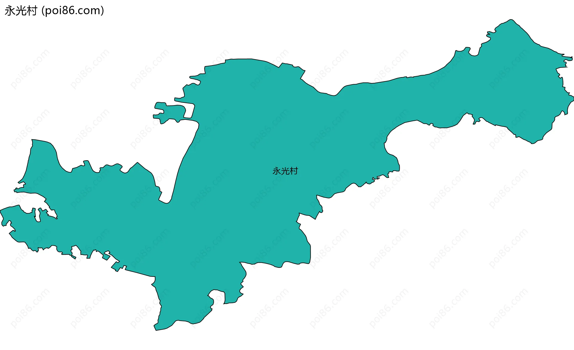 永光村边界地图