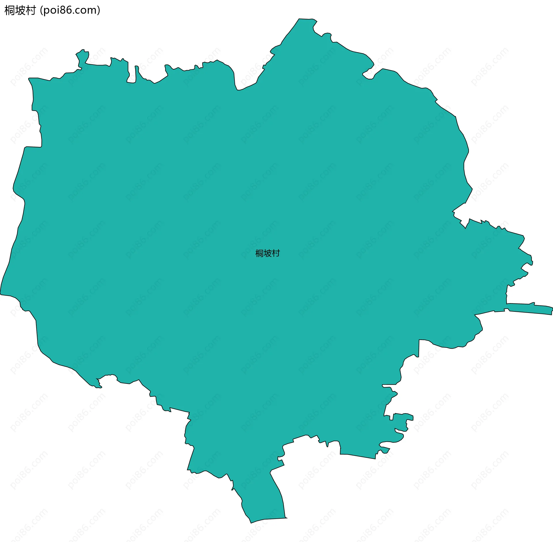 桐坡村边界地图
