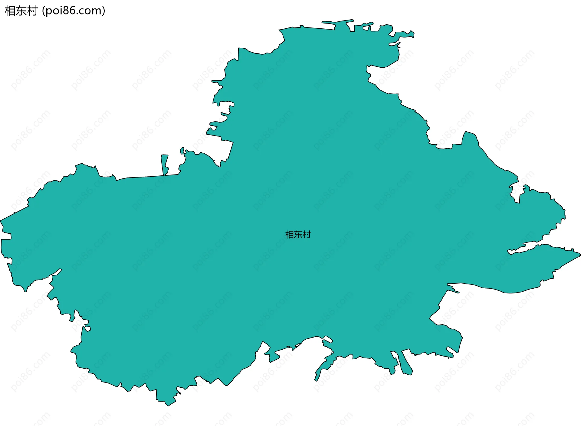 相东村边界地图