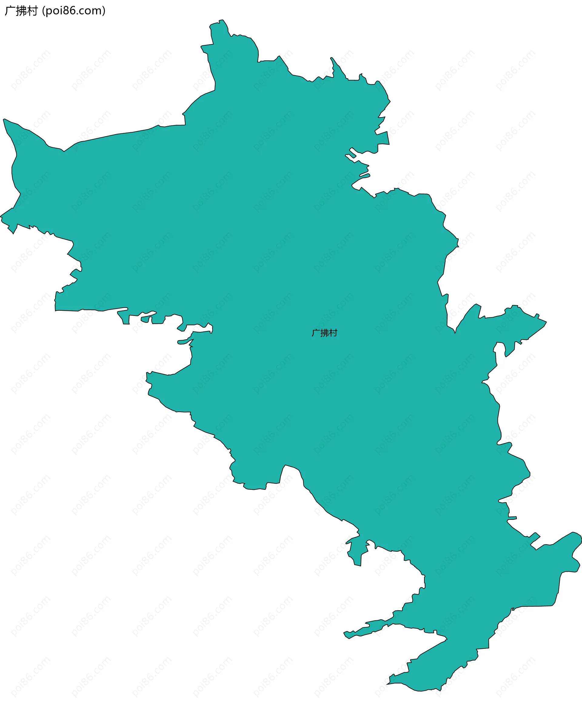 广拂村边界地图