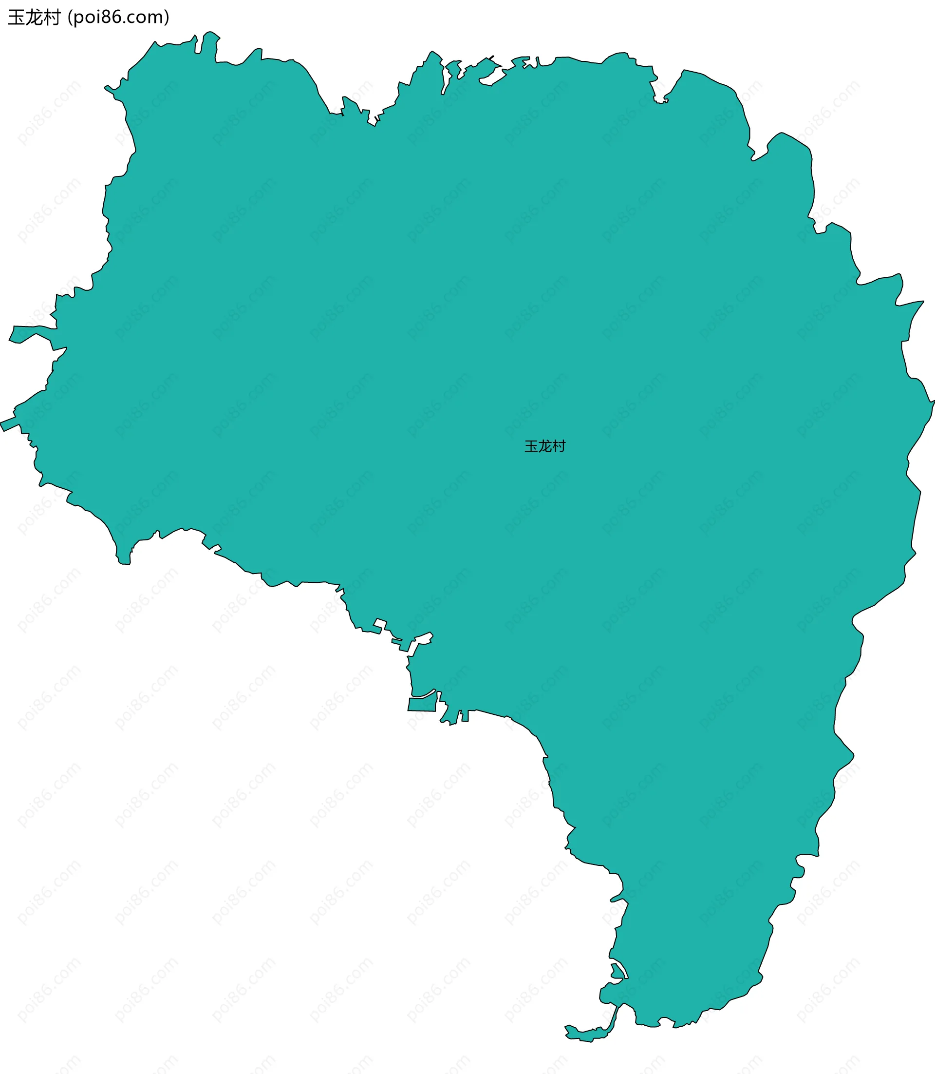 玉龙村边界地图