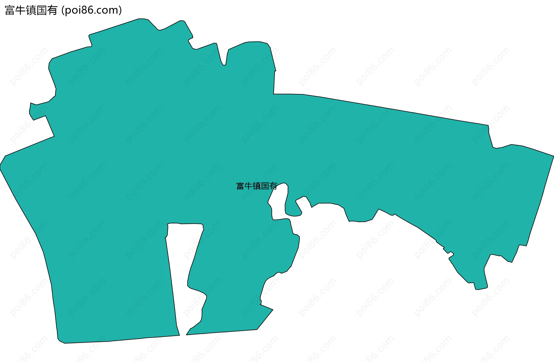 富牛镇国有边界地图