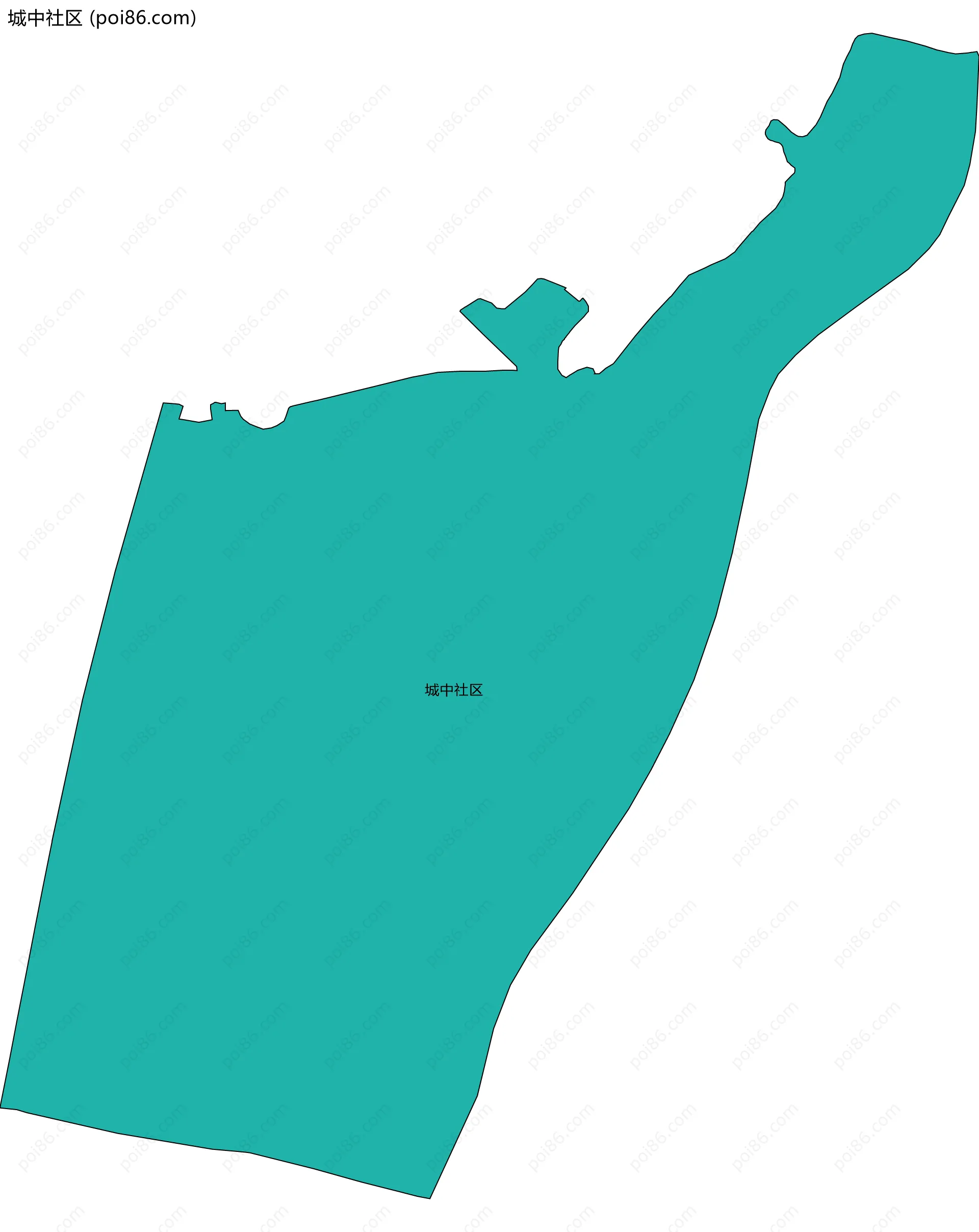 城中社区边界地图