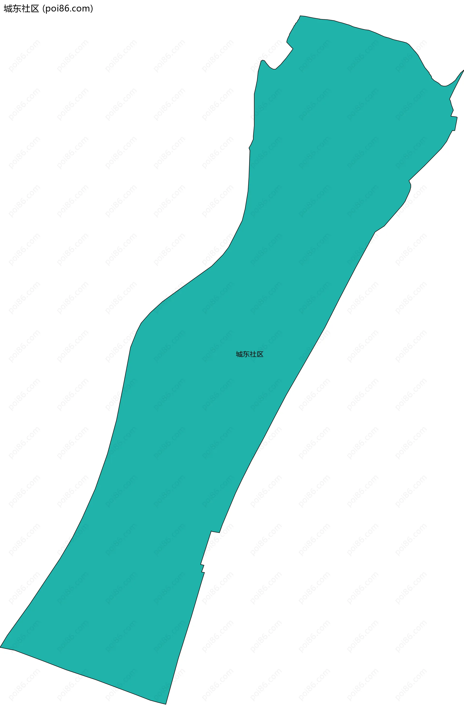 城东社区边界地图