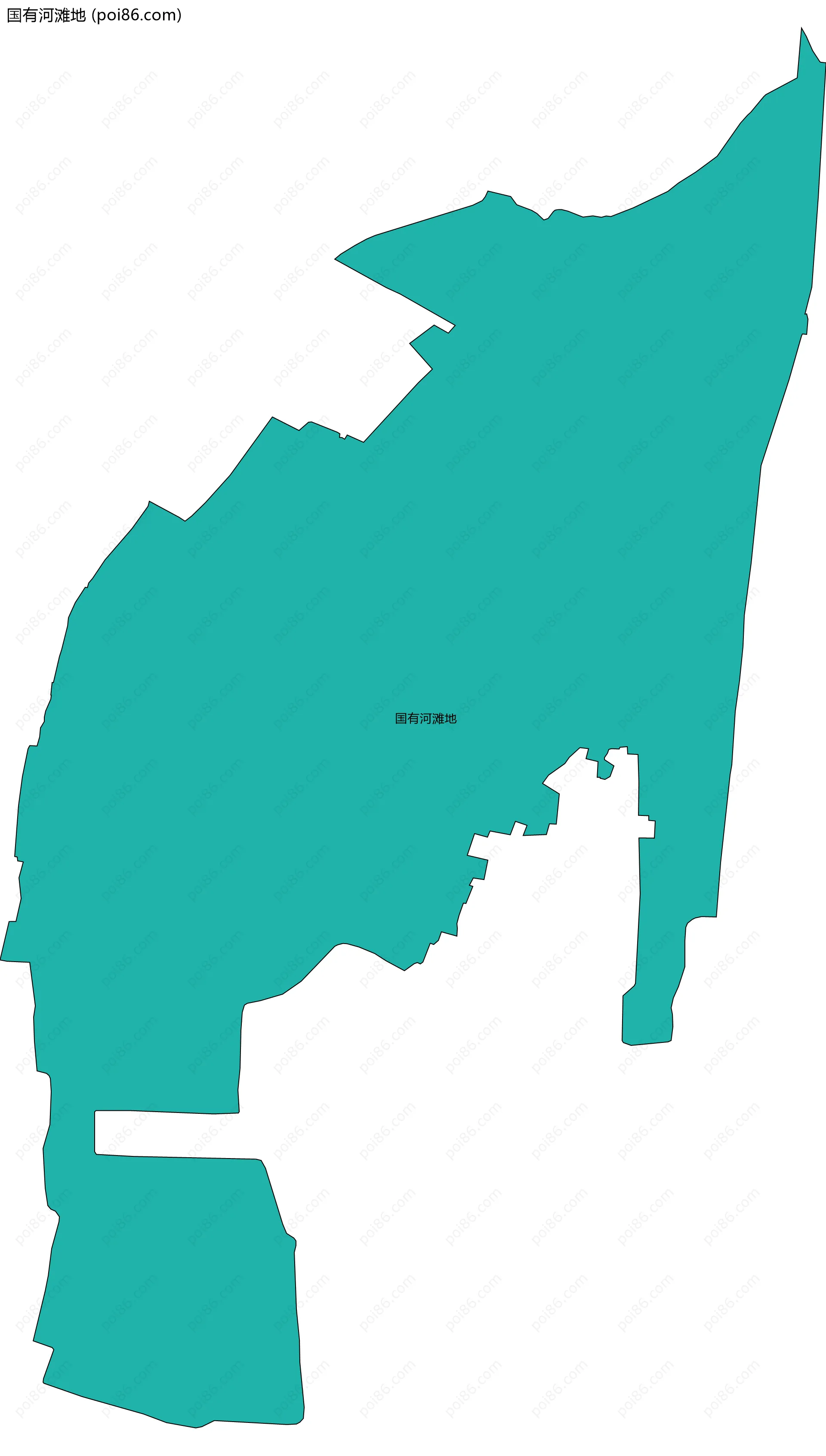 国有河滩地边界地图