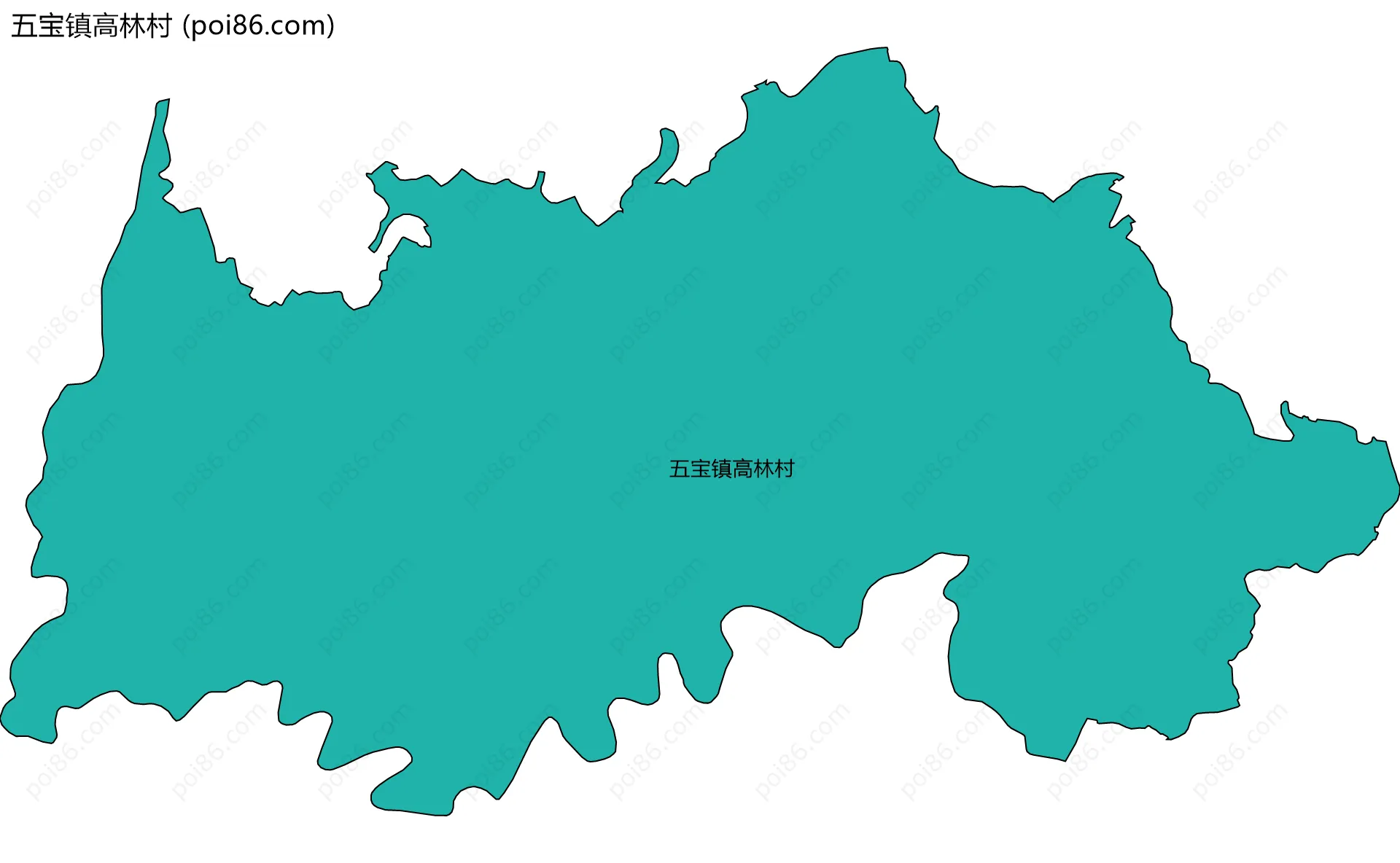 五宝镇高林村边界地图
