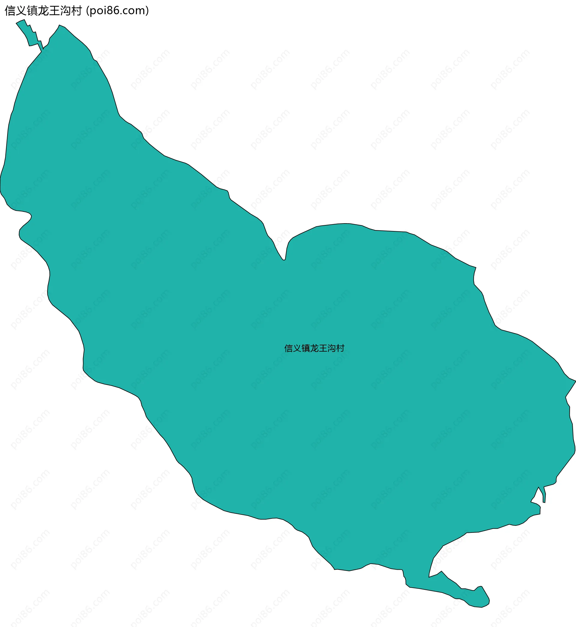 信义镇龙王沟村边界地图