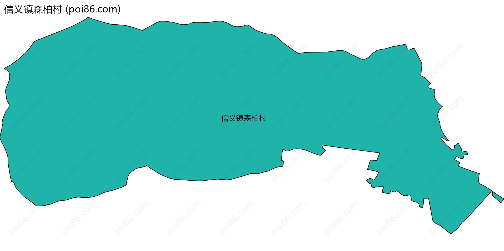 信义镇森柏村边界地图