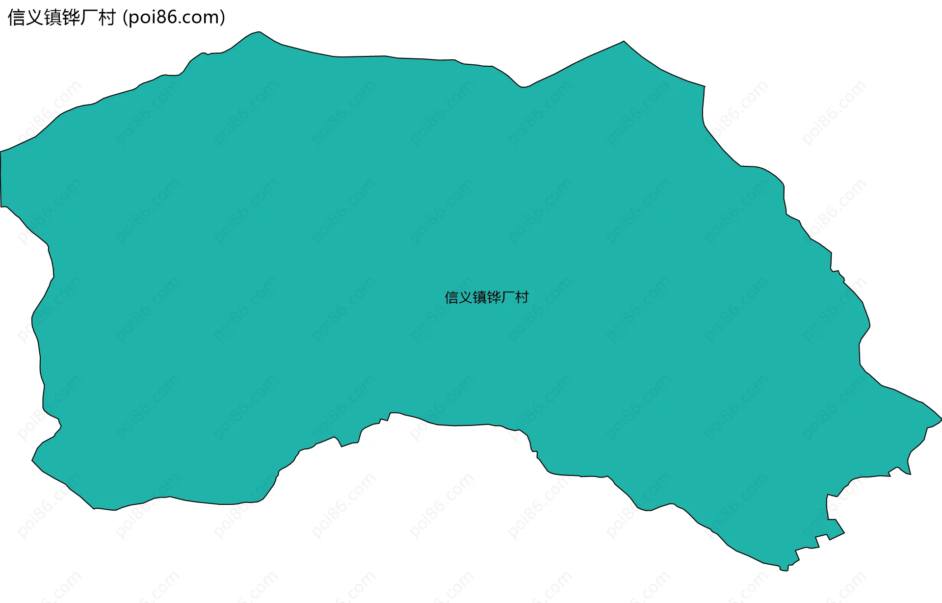 信义镇铧厂村边界地图