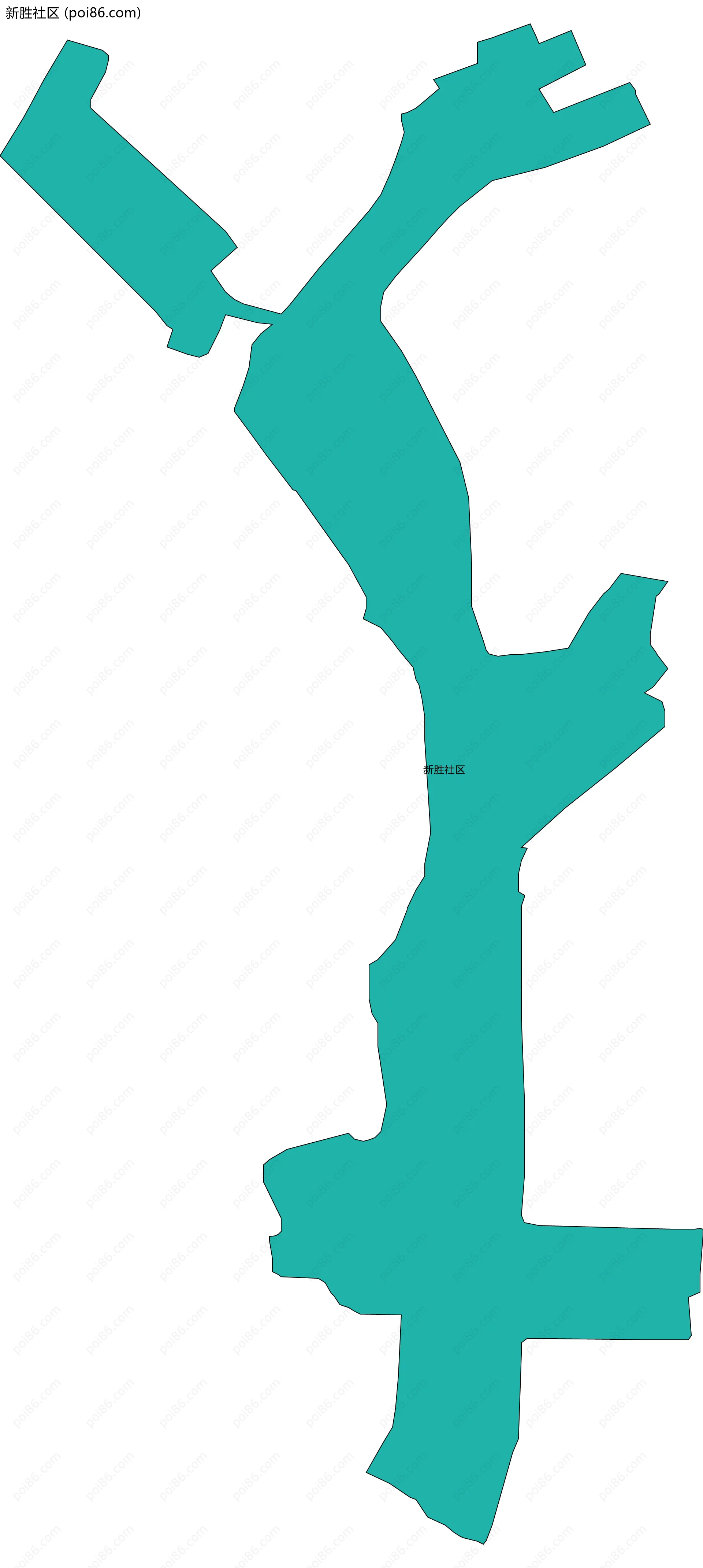 新胜社区边界地图