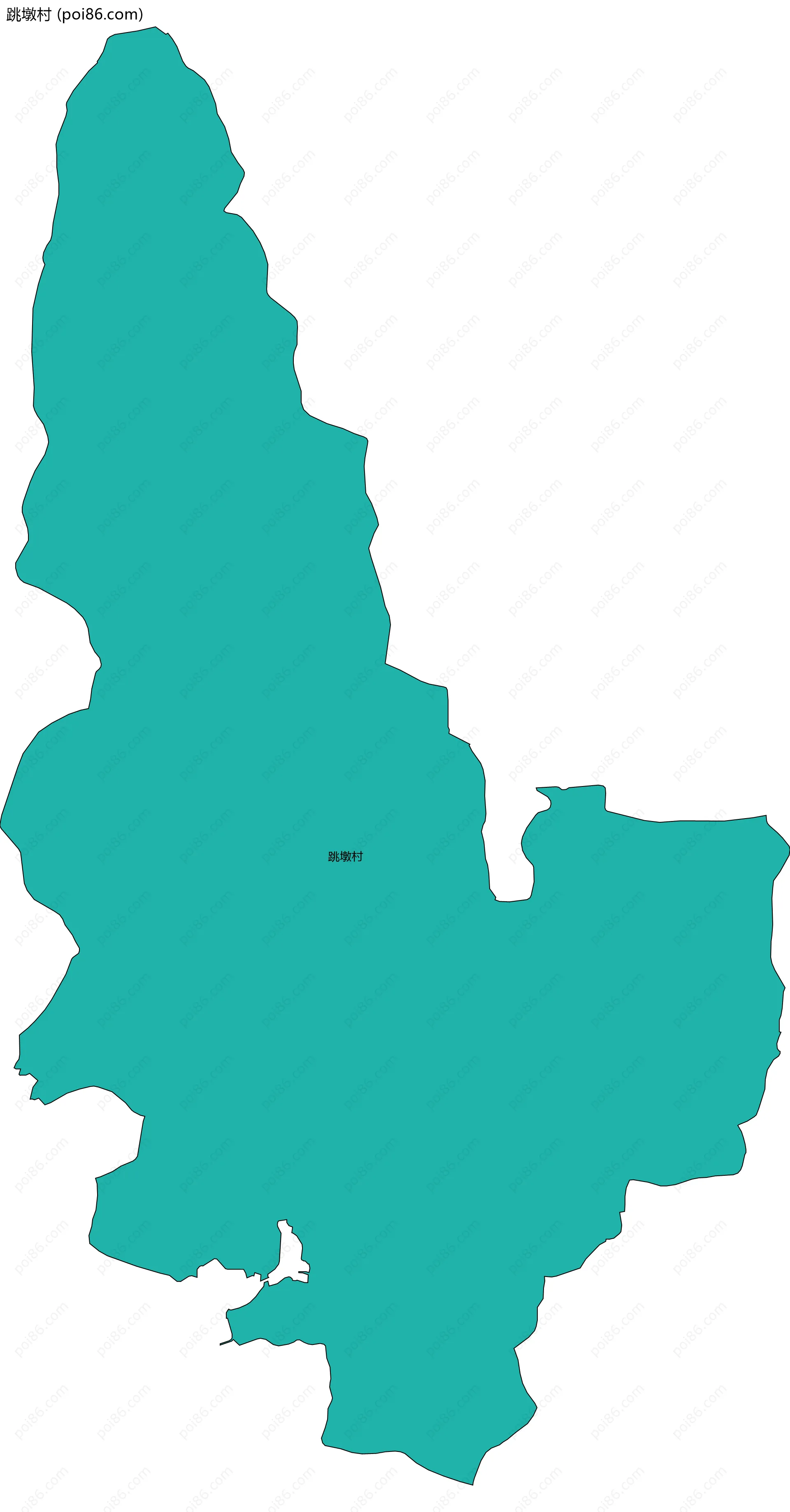跳墩村边界地图
