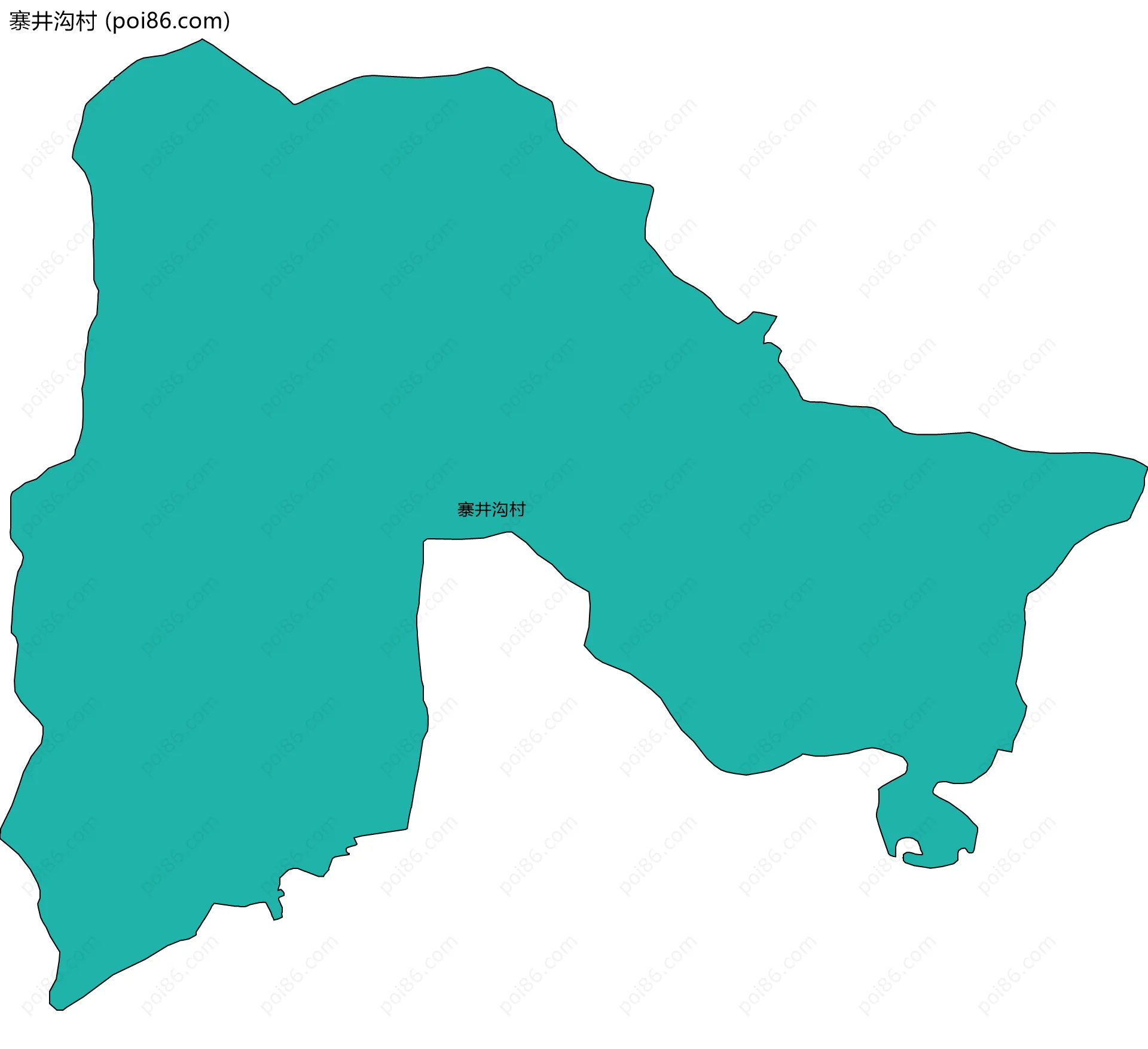 寨井沟村边界地图